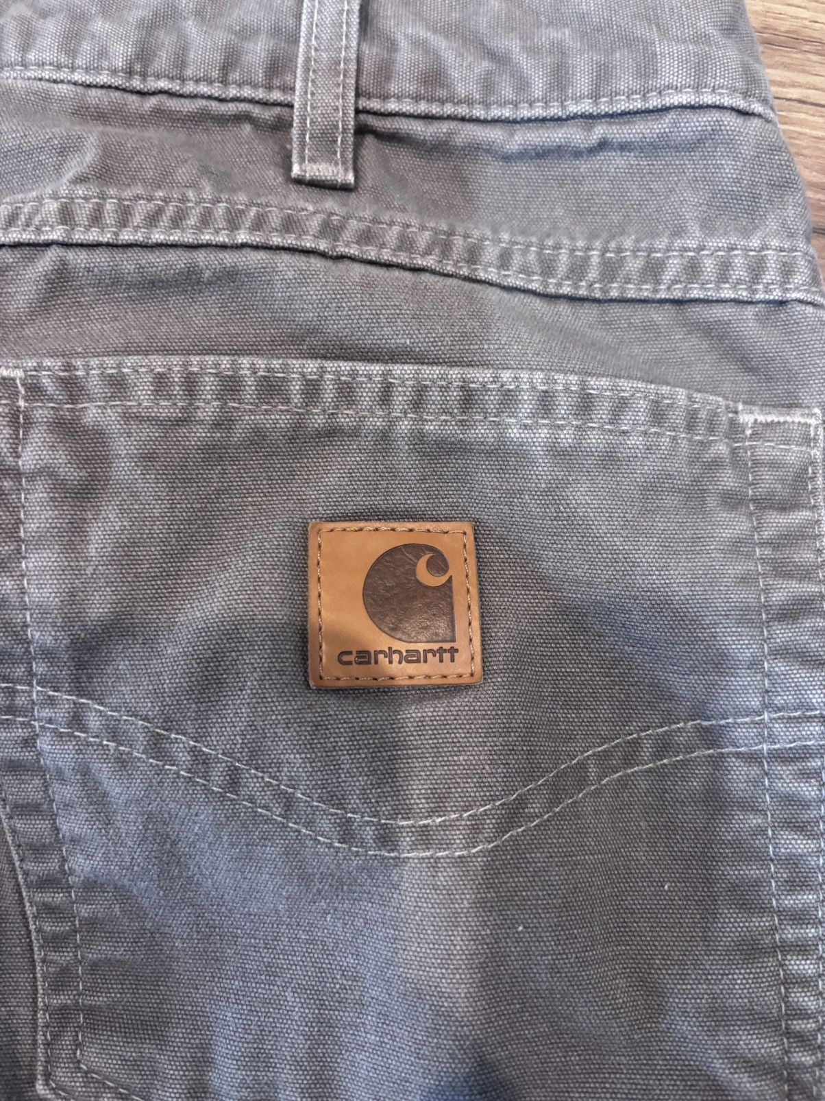 Carhartt Carhartt Pants Men's Size 35x34 Grey Canvas Size US 35 - 5 Thumbnail