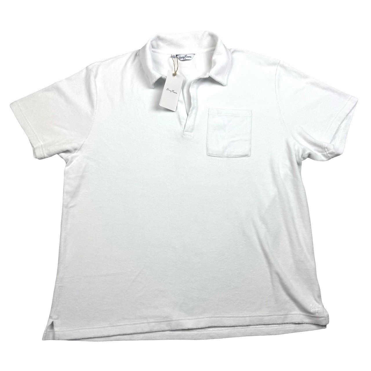 Kenny Flowers NEW Kenny Flowers Men's Terry Cloth Pocket Polo Shirt White Size US XXL / EU 58 / 5 - 2 Thumbnail