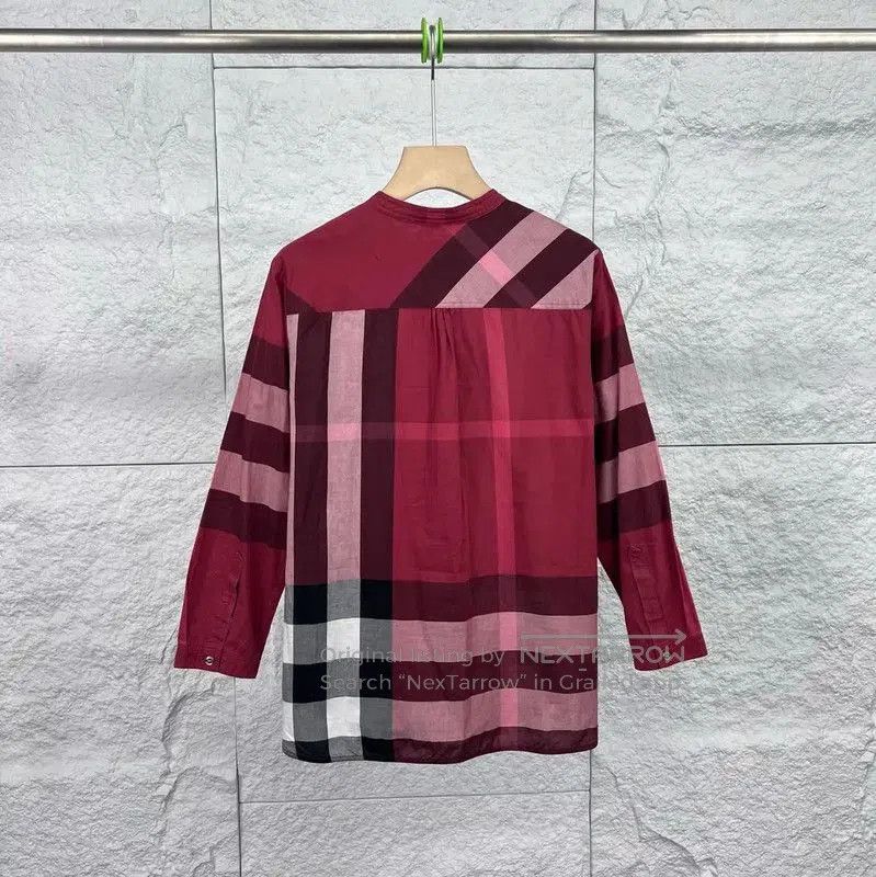 Burberry Burberry Red Cotton Women's Shirt. Size XXS / US 00 / IT 34 - 2 Thumbnail