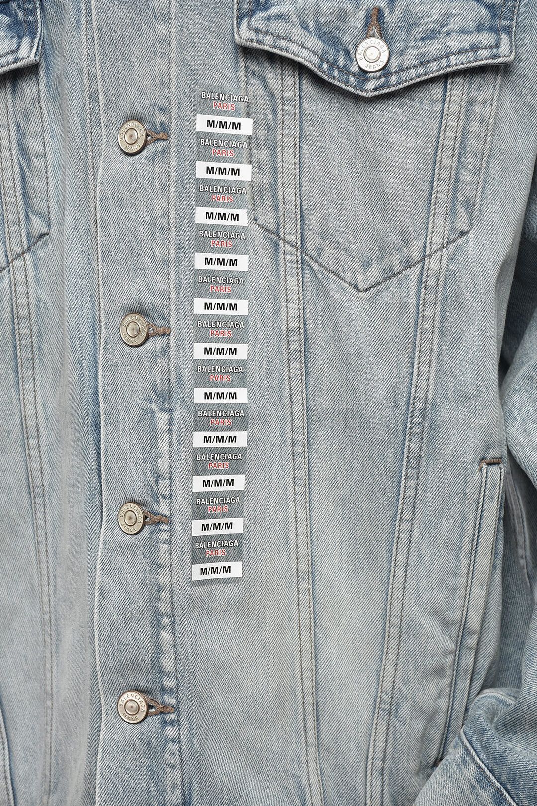 Balenciaga og1mm0426 Denim Jacket in Blue Size US L / EU 52-54 / 3 - 3 Thumbnail