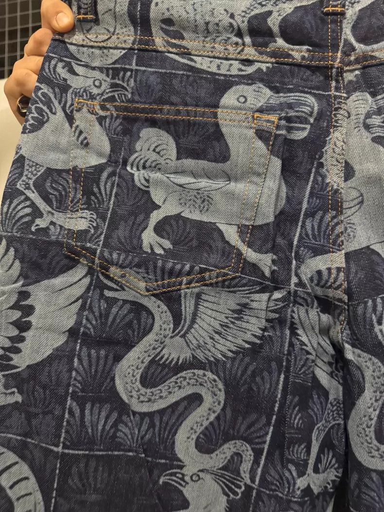 Loewe Loewe All-body printing and dyeing men's jeans Size US 32 / EU 48 - 4 Thumbnail