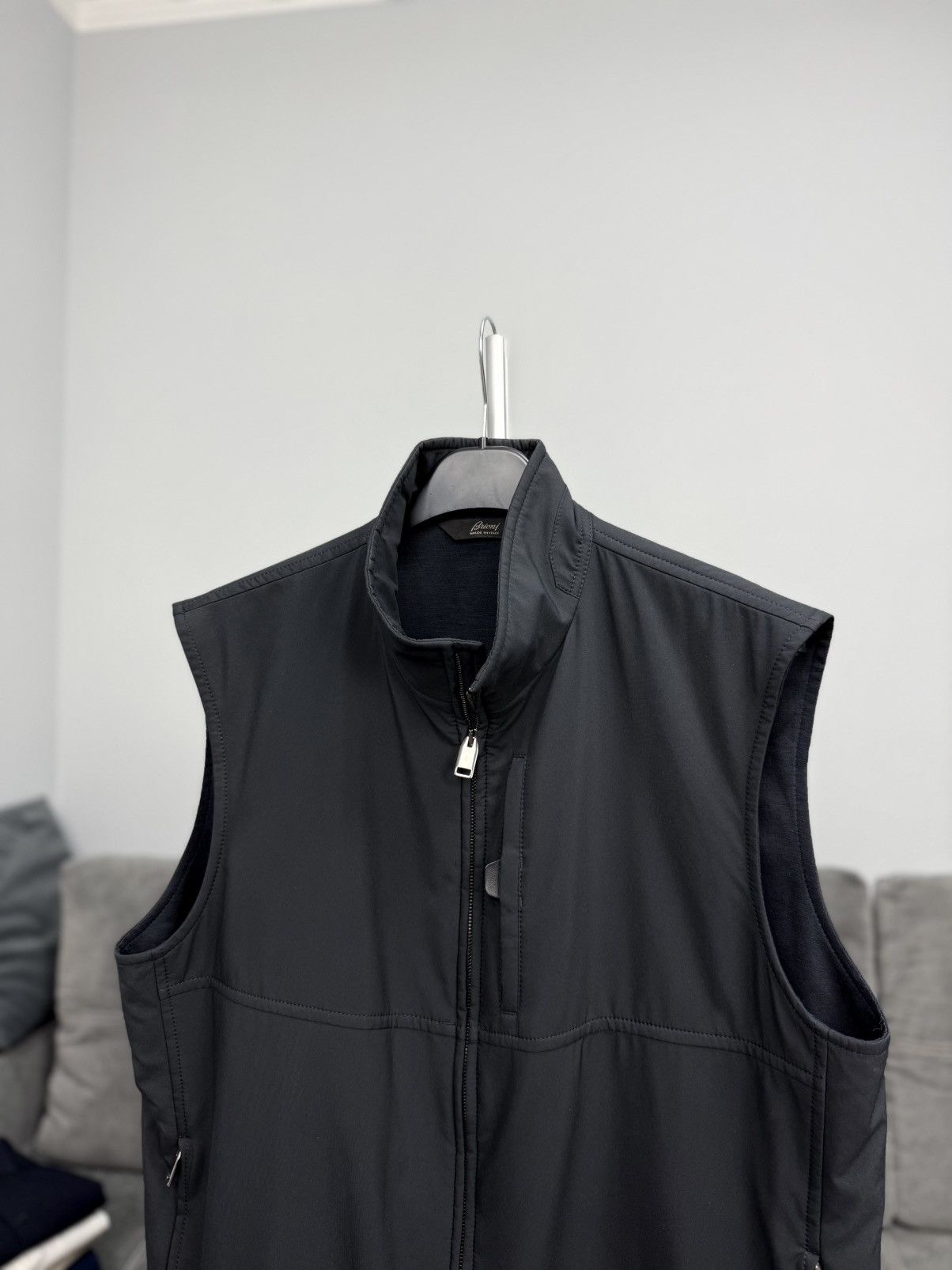 Brioni Brioni Navy Softshell Vest Zip Up Gilet Blend Mens Size M Size US M / EU 48-50 / 2 - 7 Thumbnail