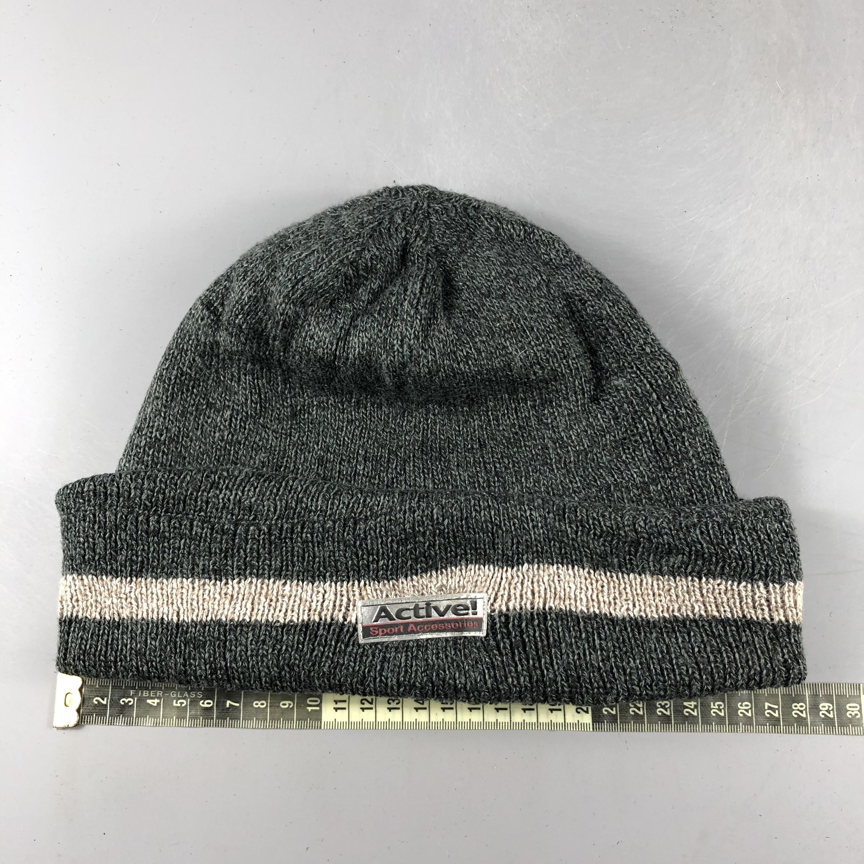 Vintage Active! Sport Ribbed Beanie Snow Hat Snow Cap -D420 Size ONE SIZE - 3 Thumbnail
