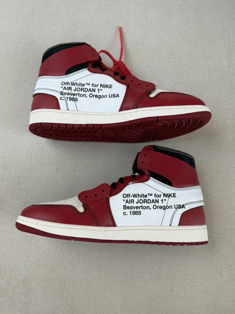 Jordan Brand × Off-White Off-White x Air Jordan 1 Chicago Size 14 Excellent Condition Size US 14 / EU 47 - 2 Thumbnail