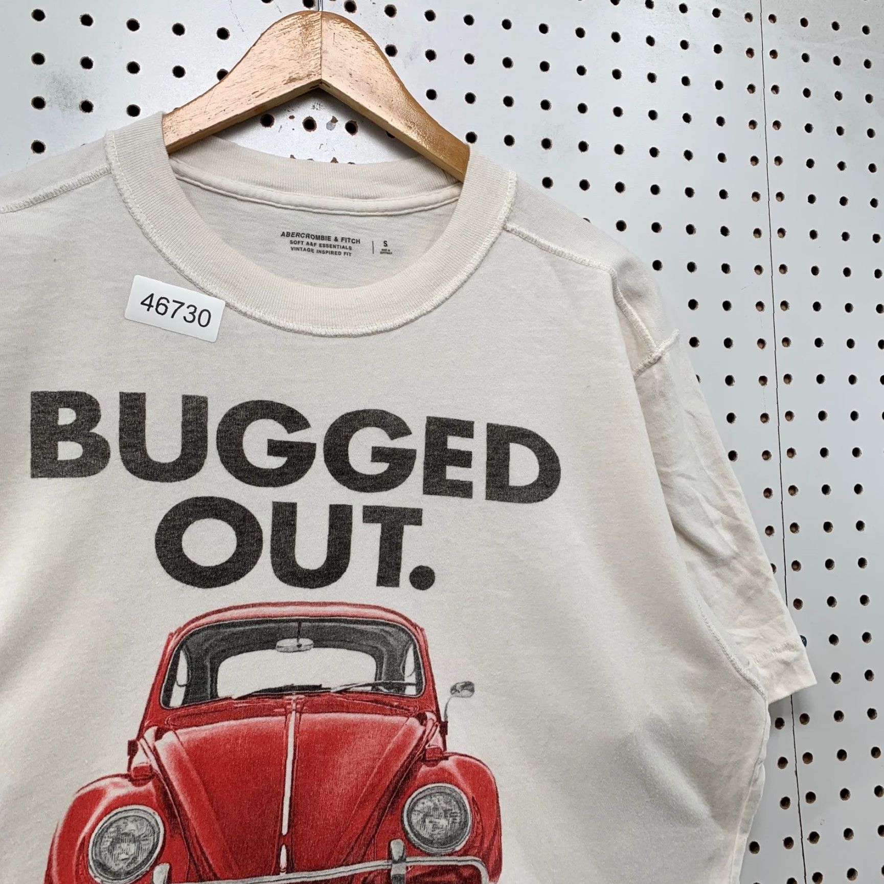 Abercrombie & Fitch Abercrombie & Fitch VW T Shirt Mens Small Beige Volkswagen Bug Car Graphic Size US S / EU 44-46 / 1 - 7 Thumbnail