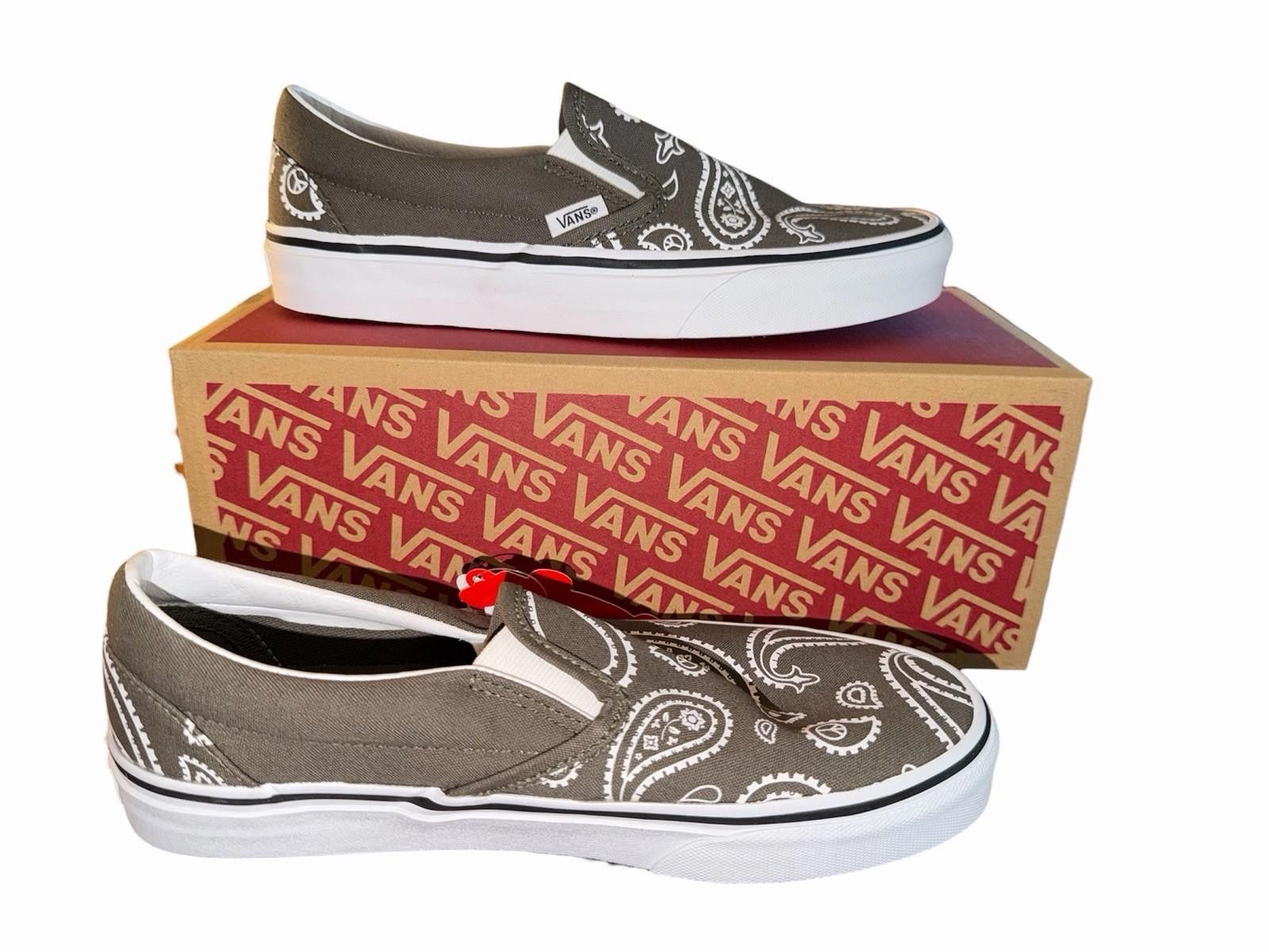 Vans Vans Classic Slip-On Shoes with Paisley Print Size US 7.5 / IT 37.5 - 2 Thumbnail