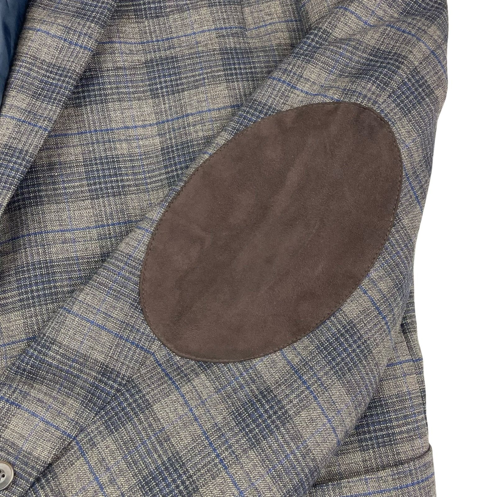 Stafford Stafford Men's Performance Elbow Patches 2-Button Blazer Gra Size 46R - 4 Thumbnail