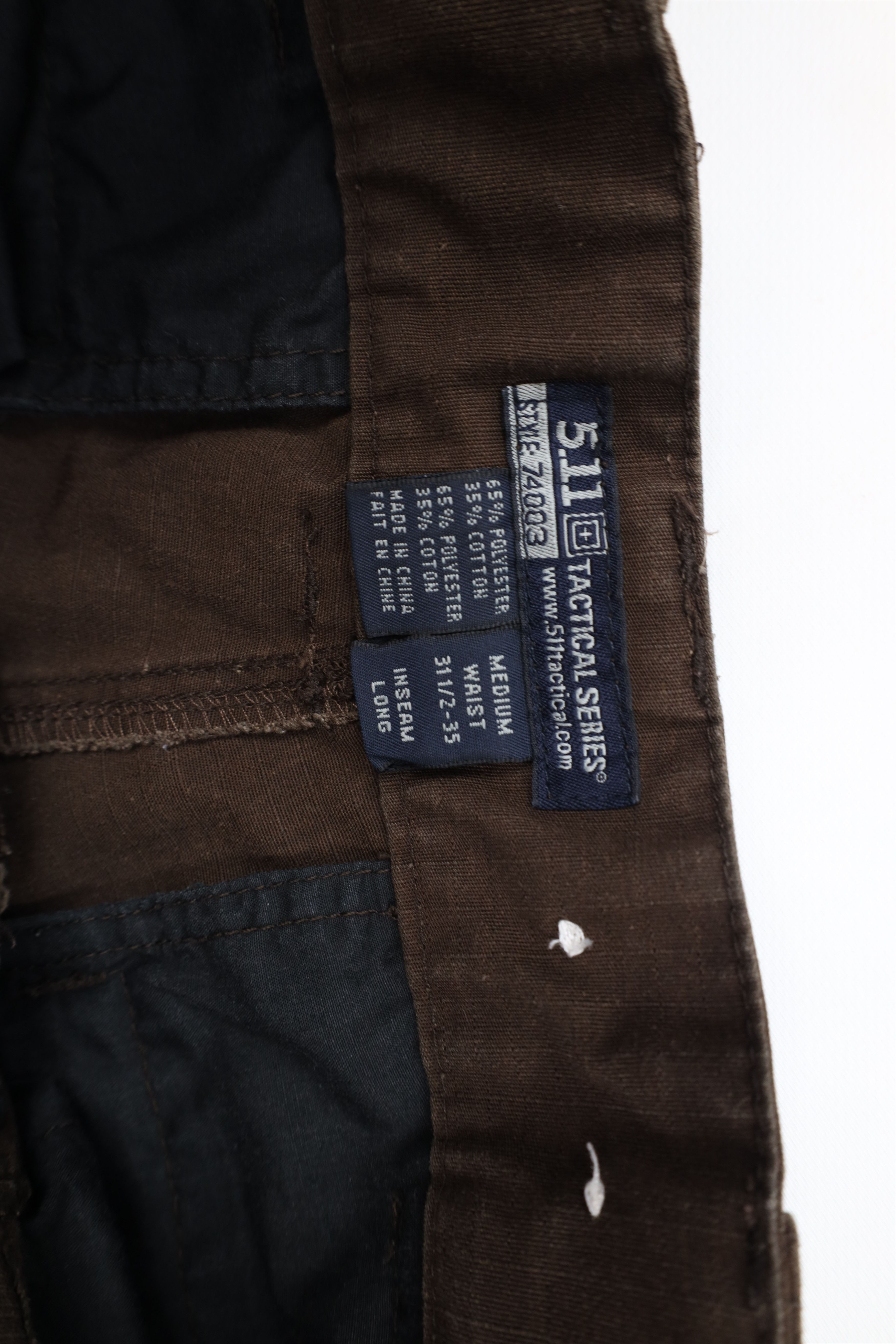 Vintage 5.11 Tactical Series Ripstop Double Knee Cargo Pants Brown Size US 34 / EU 50 - 7 Thumbnail
