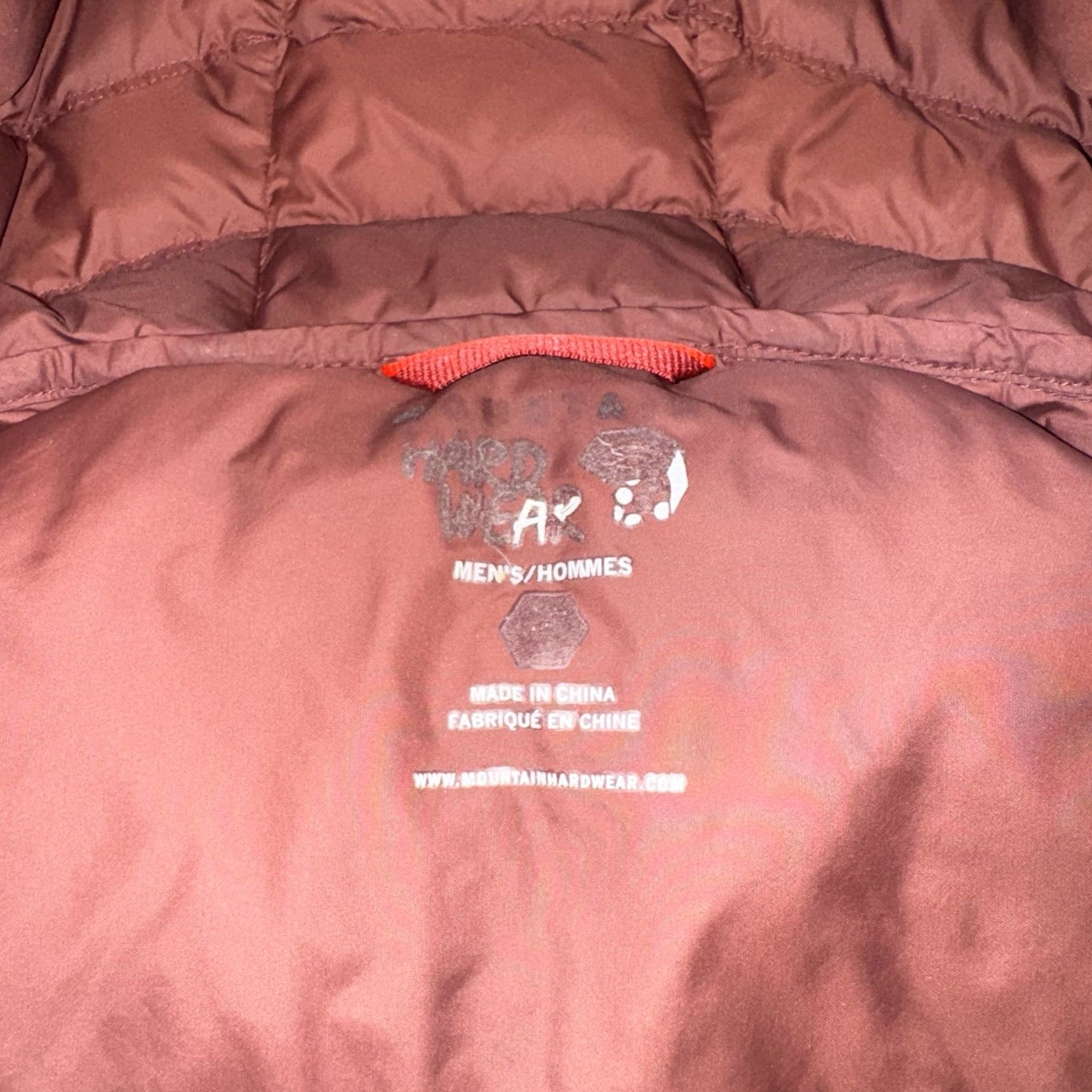 Mountain Hardwear VINTAGE Mountain Hardwear Puffer Jacket 650 Down Q Shield Size Small Burgundy Ivory Size S / US 4 / IT 40 - 6 Thumbnail