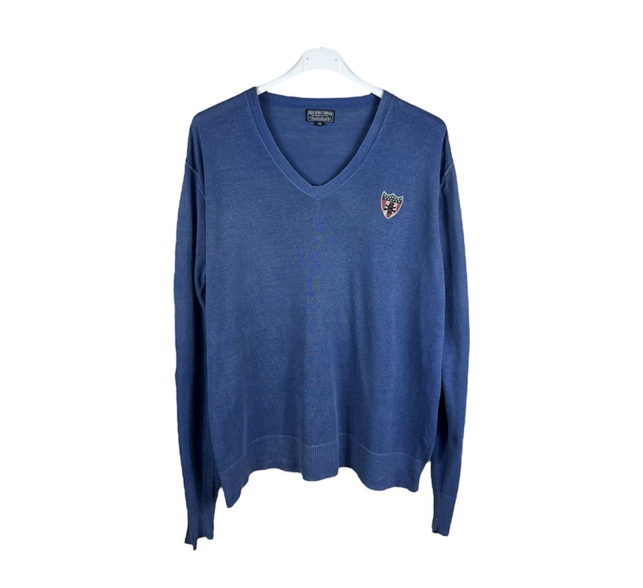 Ralph Lauren Ralph Lauren cotton linen thin v-neck sweater pirate flag Size US XL / EU 56 / 4 - 1 Thumbnail