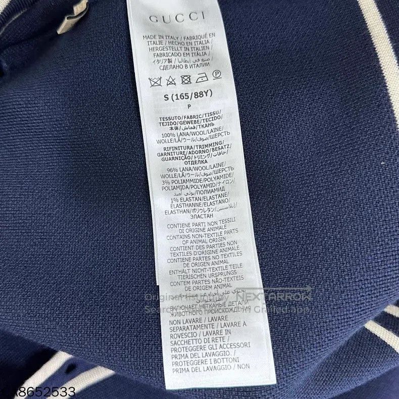 Gucci Gucci Dark blue horse buckle small fragrant style coat Size S / US 4 / IT 40 - 6 Thumbnail