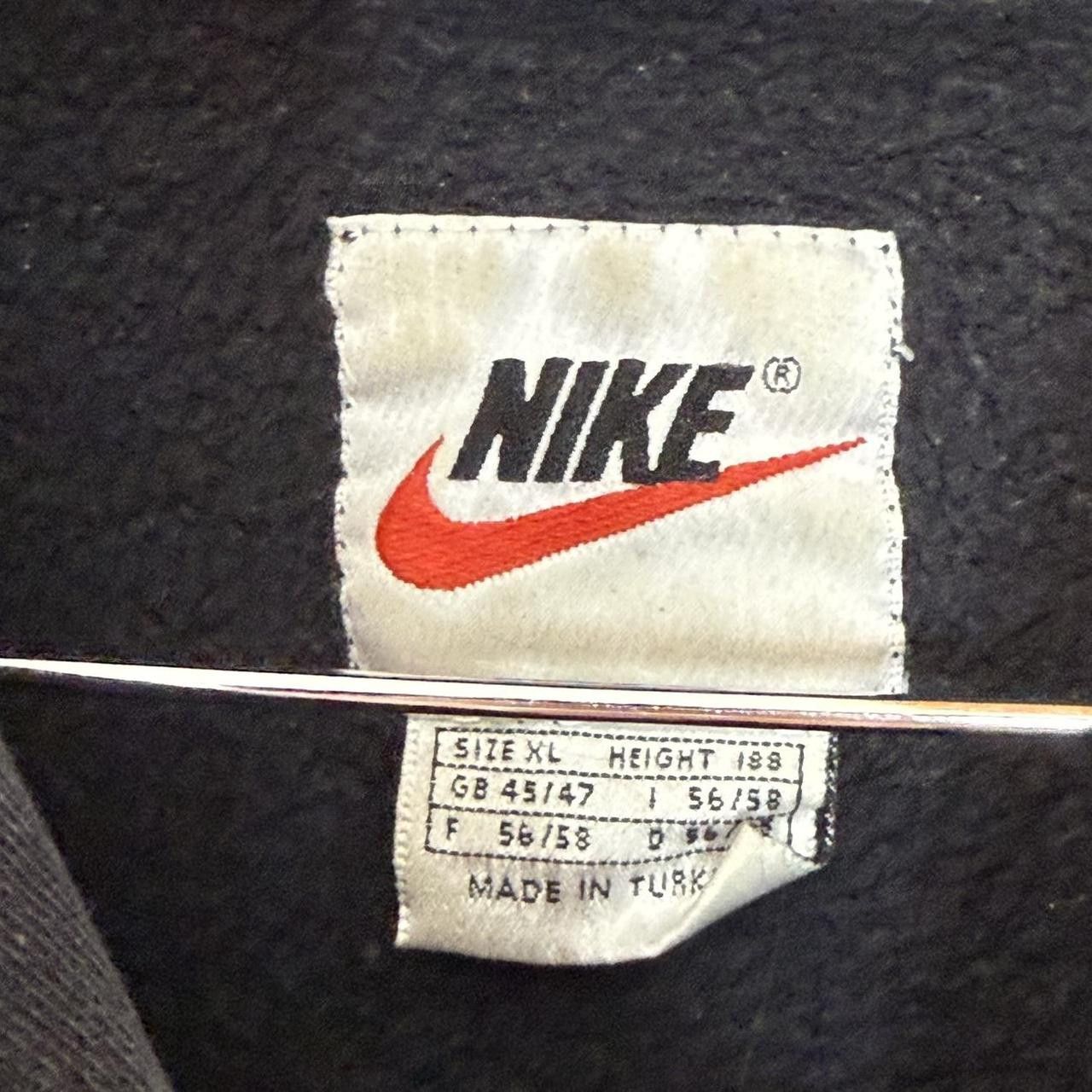 Nike Nike Vintage 90s Black Swoosh Hoodie Retro Size US XL / EU 56 / 4 - 3 Thumbnail