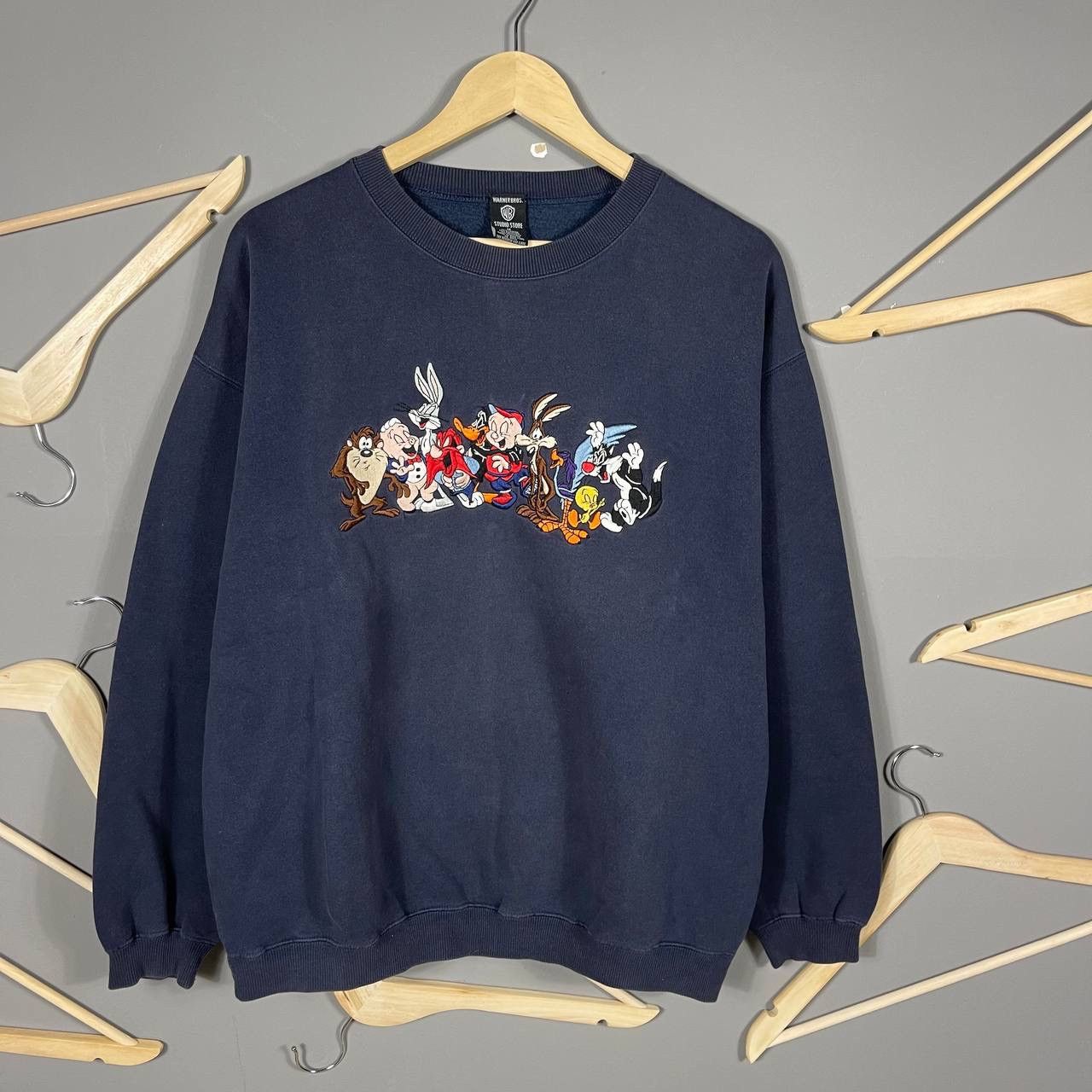 Vintage × Warner Bros Vintage 1996 Warner Brothers sweatshirt Size US M / EU 48-50 / 2 - 1 Thumbnail