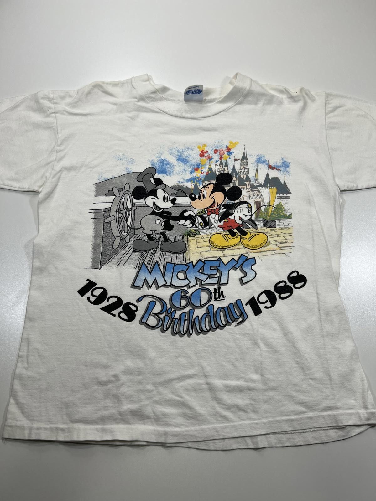 Other Vintage Mickey Mouse 60th Birthday 1988 T-Shirt Medium Size ONE SIZE - 1 Thumbnail