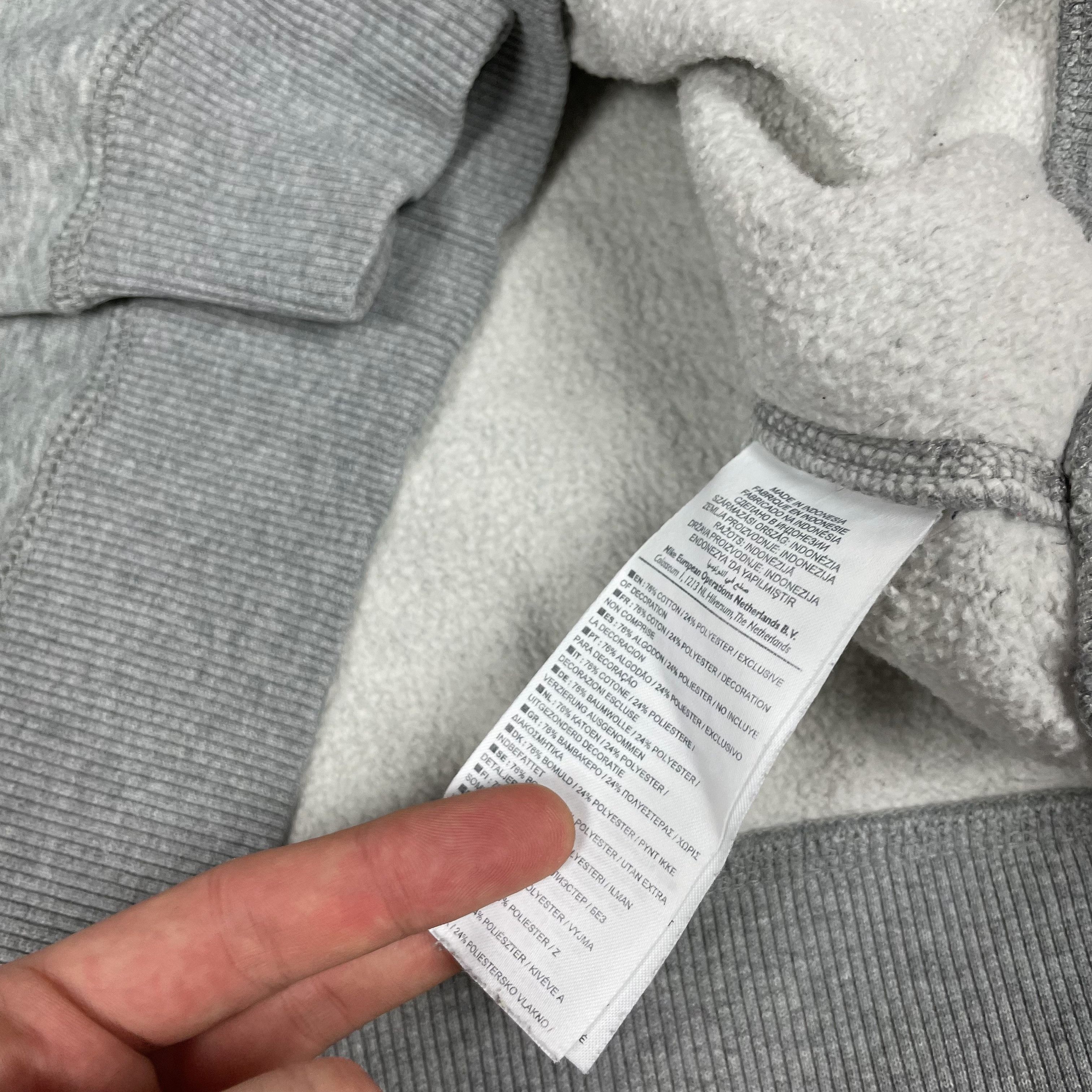 Nike Nike Men's Heather Gray Cotton Fleece Pullover Sweatshirt M Size US M / EU 48-50 / 2 - 11 Thumbnail