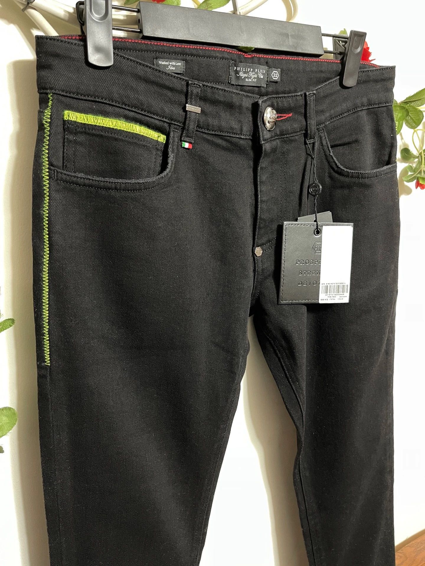 Philipp Plein Philipp Plein Stretch Slim Black Jeans 32 Size US 32 / EU 48 - 3 Thumbnail