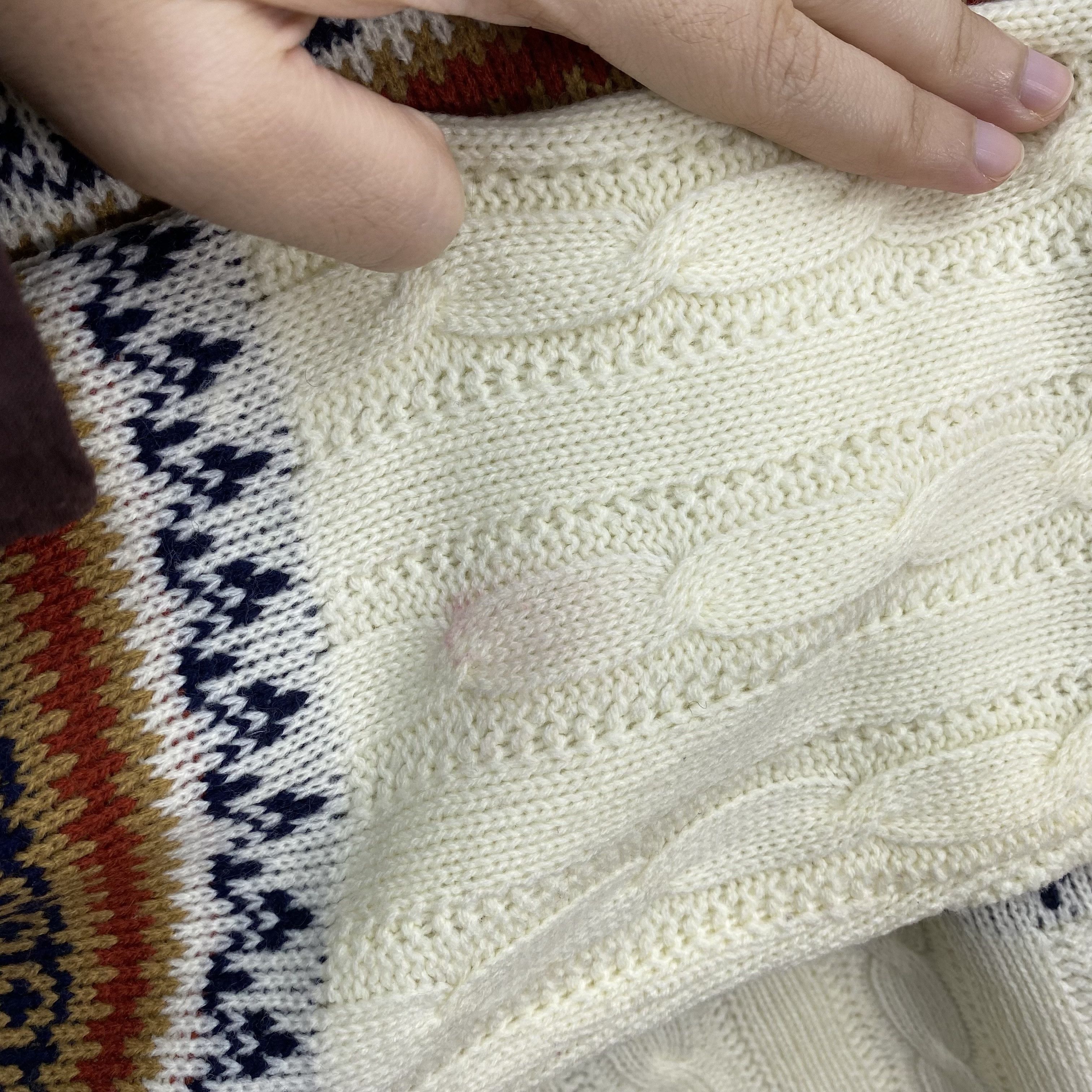 Vintage Vintage 90s Versity Fair Isle Cable Knit Pullover Sweater Size US M / EU 48-50 / 2 - 8 Thumbnail
