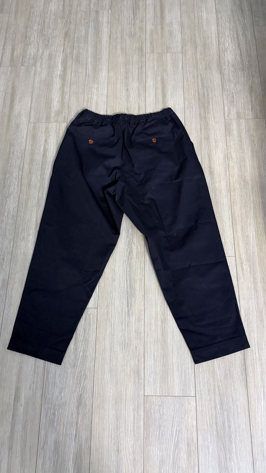 Marni Marni Workwear Cotton Gabardine Crop Pants 30US 46EU navy Size US 30 / EU 46 - 2 Thumbnail