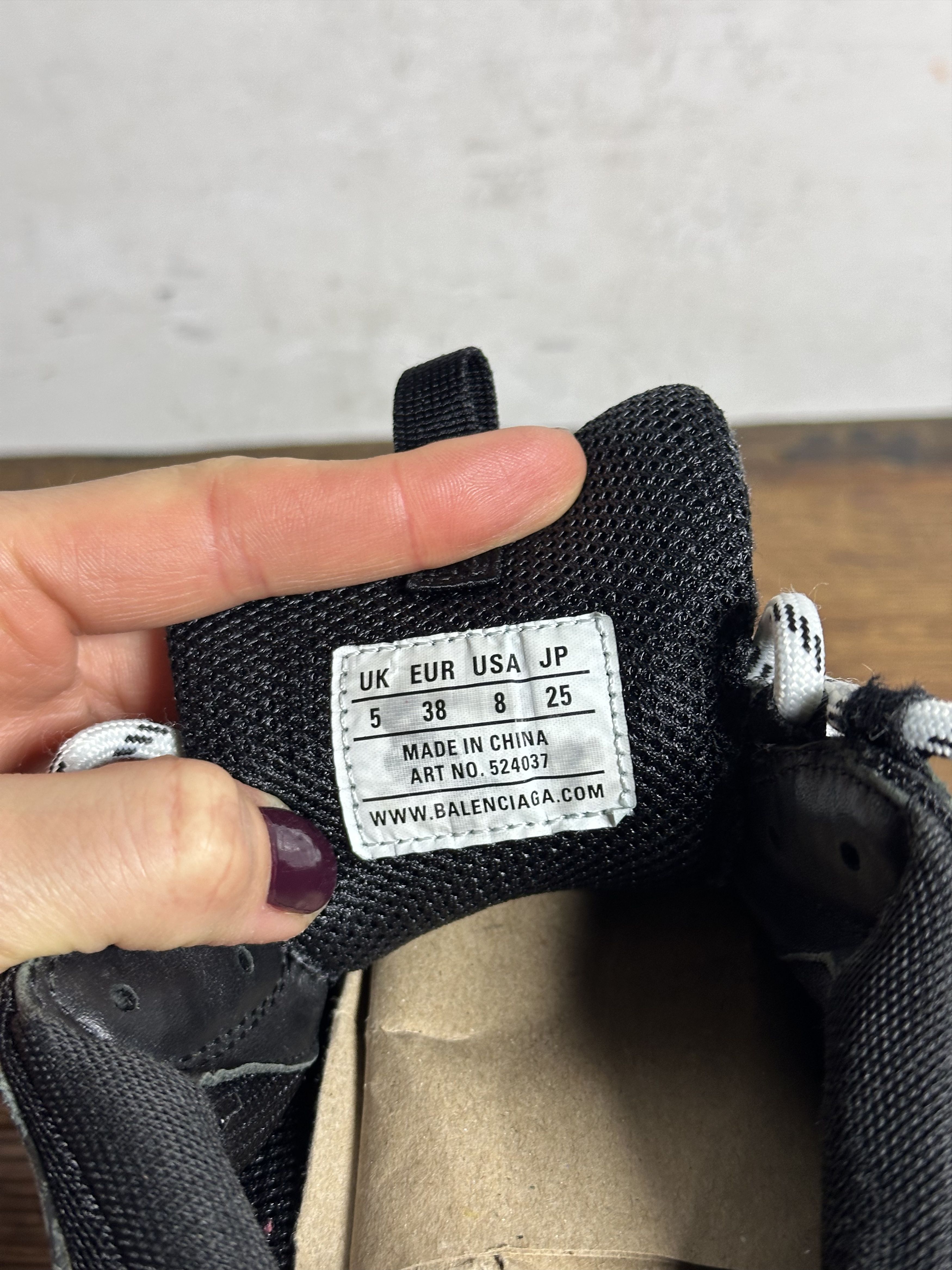 Balenciaga Balenciaga Triple S Black Red White Size US 8 / IT 38 - 13 Thumbnail