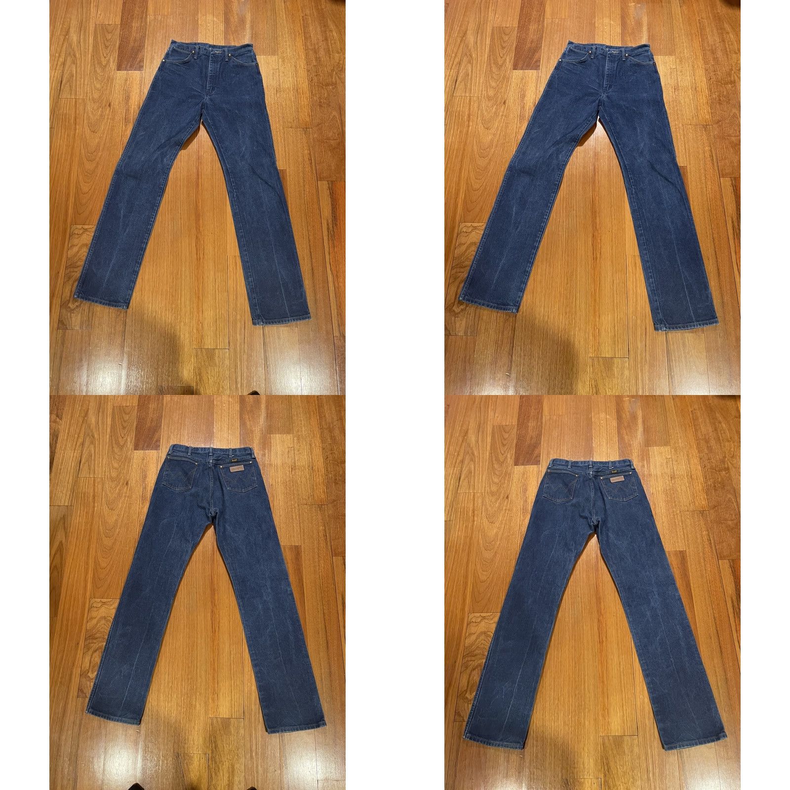 Wrangler VINTAGE Wrangler Cowboy Cut Jeans 13MWZ Denim 34x38 Blue Distressed 5-Pocket Mens Western Cowboy USA Size US 34 / EU 50 - 9 Thumbnail