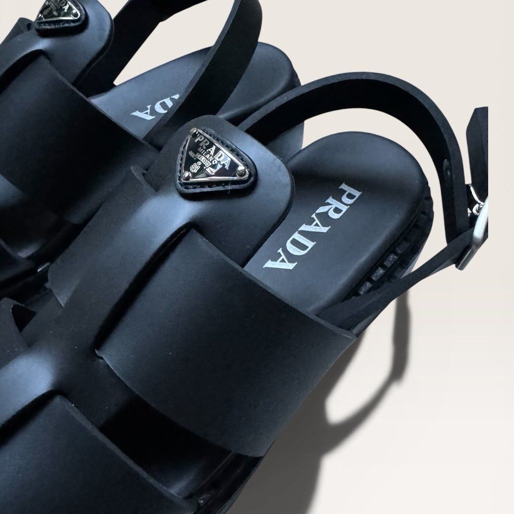 Prada o1B3y1r0526 Monolith Sandals in Black Size US 7 / IT 37 - 10 Thumbnail