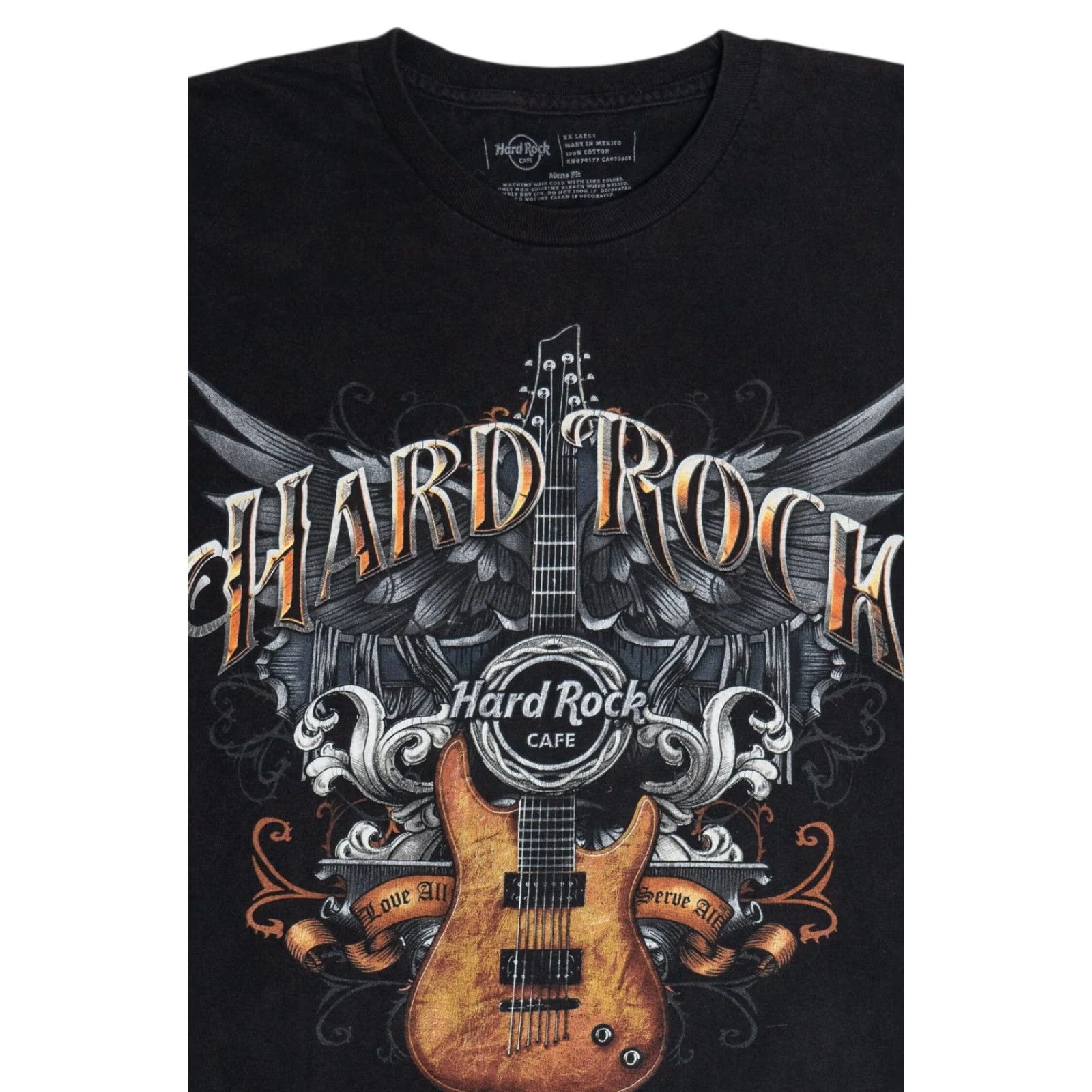 Hard Rock Cafe Hard Rock Cafe Denver Guitar T-Shirt XX-Large Black Unisex Adults Short Sleeve Vintage 2010s Mens Womens Boys Girls Size US XXL / EU 58 / 5 - 7 Thumbnail