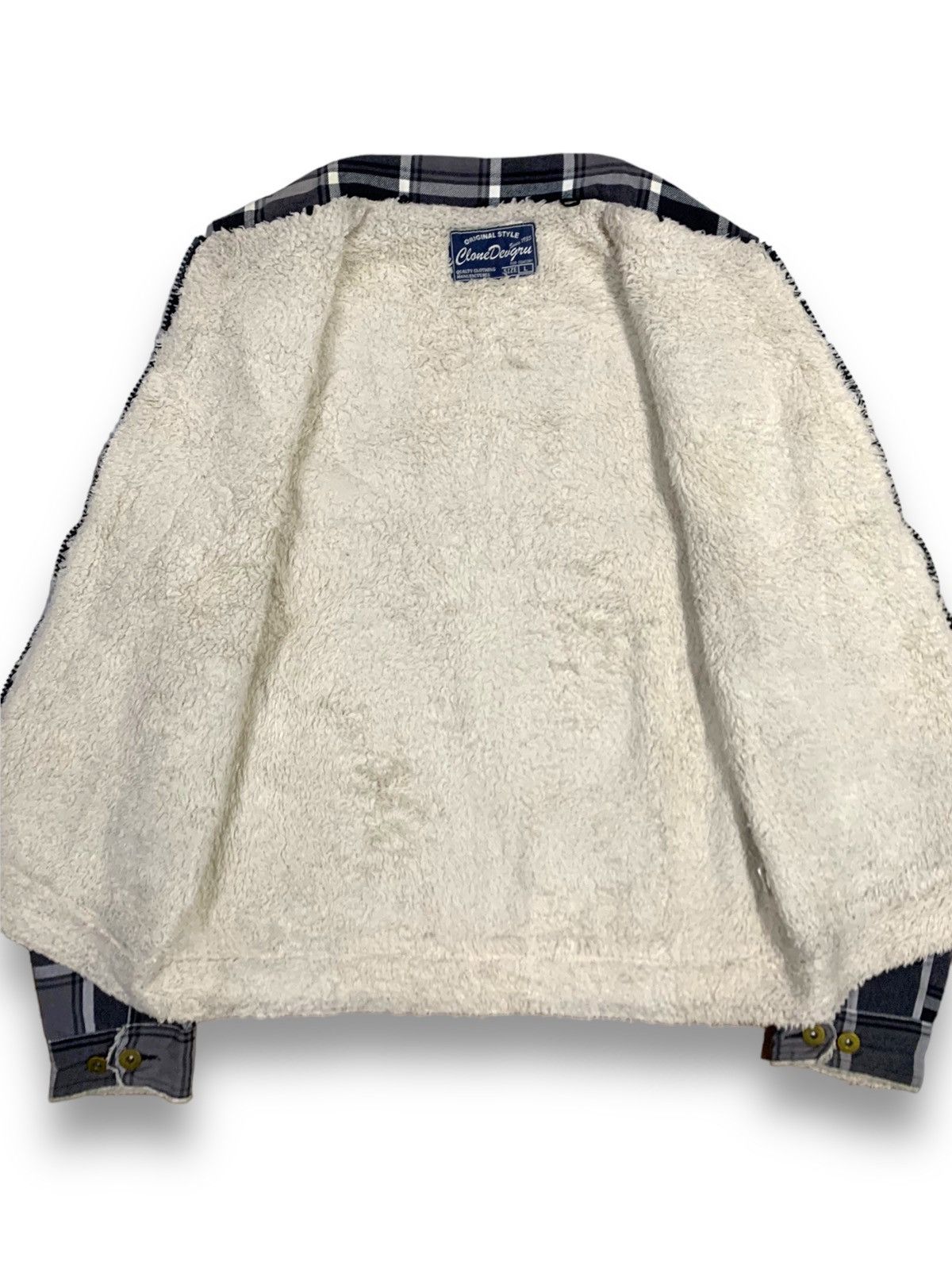 Japanese Brand Japanese Clone Devgru Plaid Multipockets Sherpa Lined Jacket Size US M / EU 48-50 / 2 - 3 Thumbnail