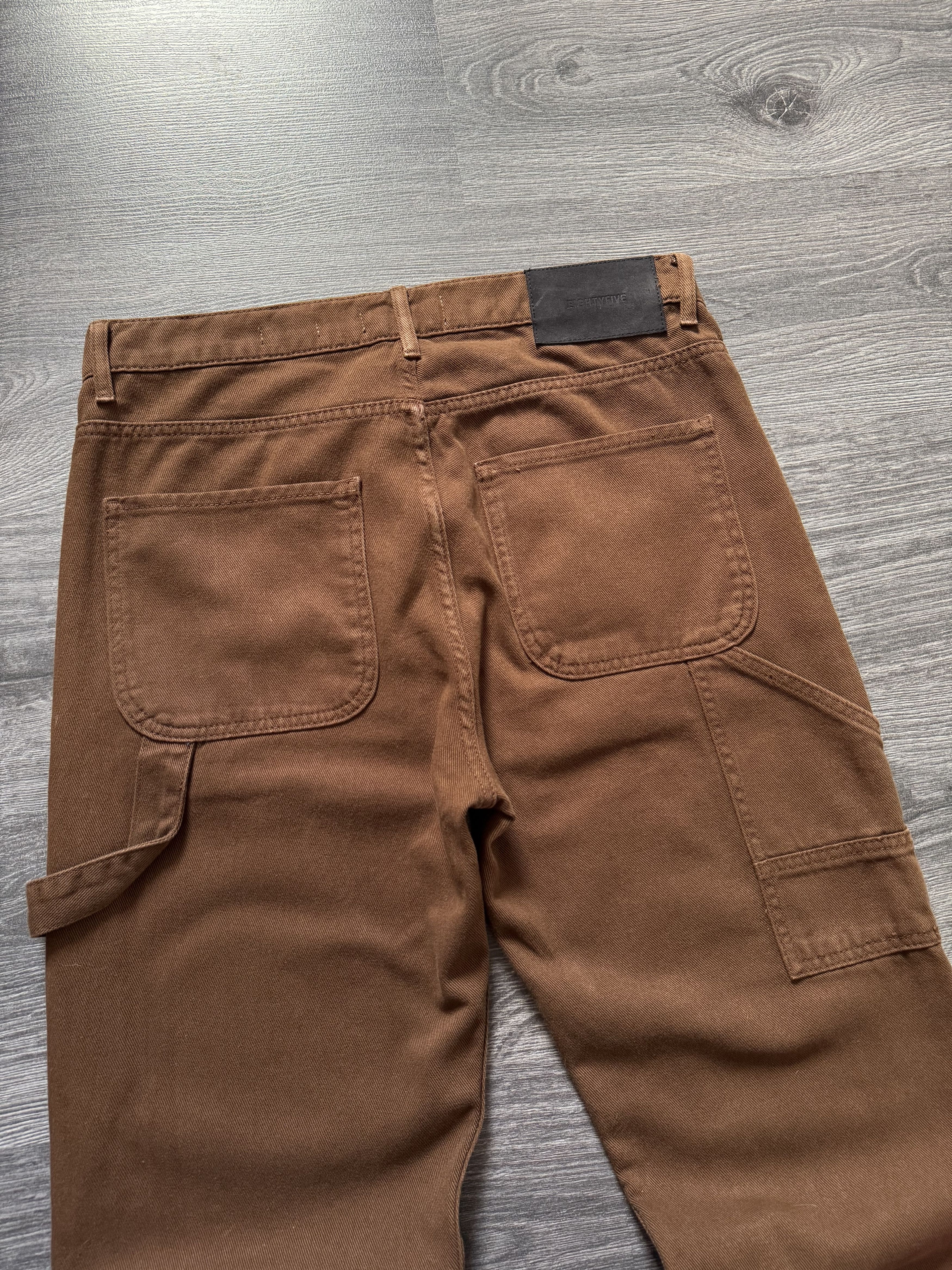 Other Eightyfive carpenter double knee brown pants carhartt style Size US 31 - 3 Thumbnail