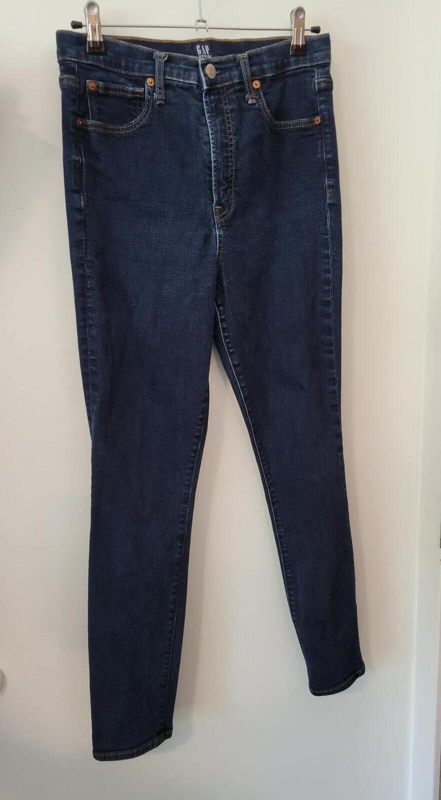 Gap GAP Denim Dark Blue Skinny Jeans Size 32" / US 10 / IT 46 - 1 Thumbnail