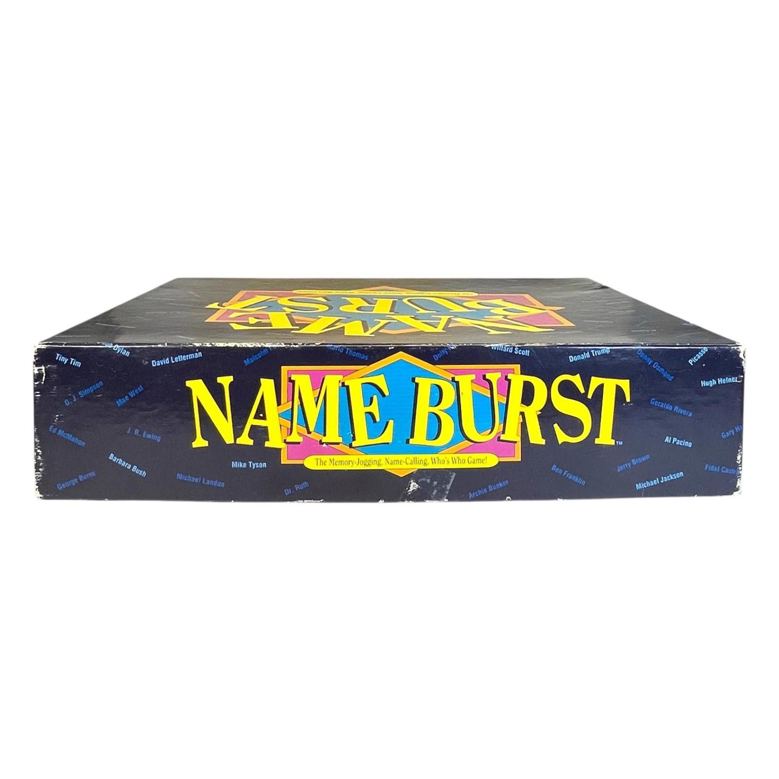 Other Vintage 1992 Name Burst Board Game Complete Trivia Game 90s Size ONE SIZE - 5 Thumbnail