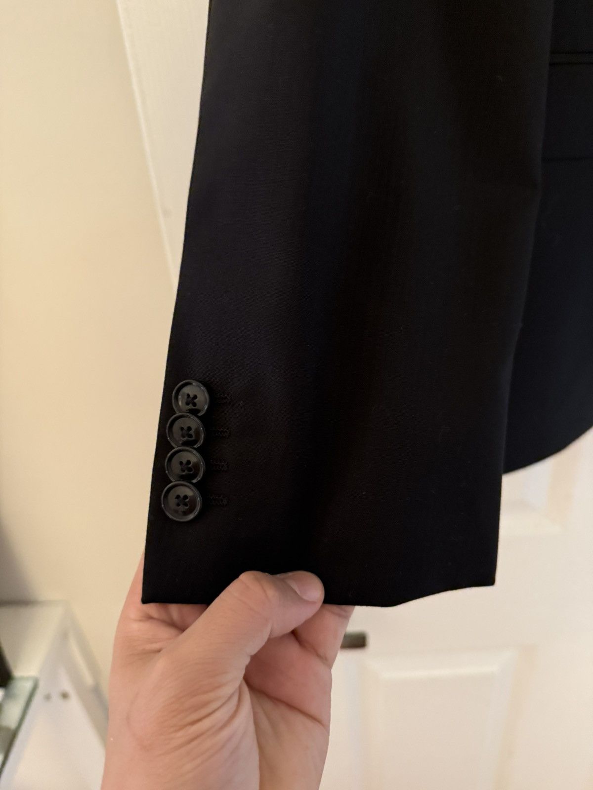 Hugo Boss Hugo Boss Suit Jeffery 181S Black Wool Blazer Size 40R - 3 Thumbnail