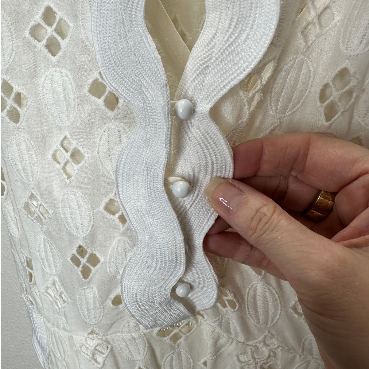 Alice McCall Daybreak Ivory Broderie Lace Midi Slip Dress 2