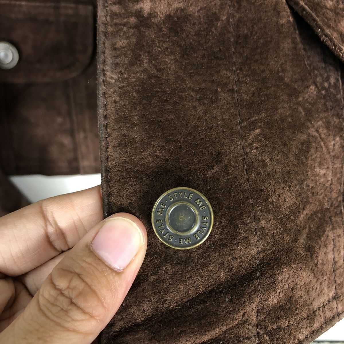 Japanese Brand VINTAGE CROPPED BIKER JACKET STYLE ME JAPAN MINK FUR COLLAR Size M / US 6-8 / IT 42-44 - 16 Thumbnail