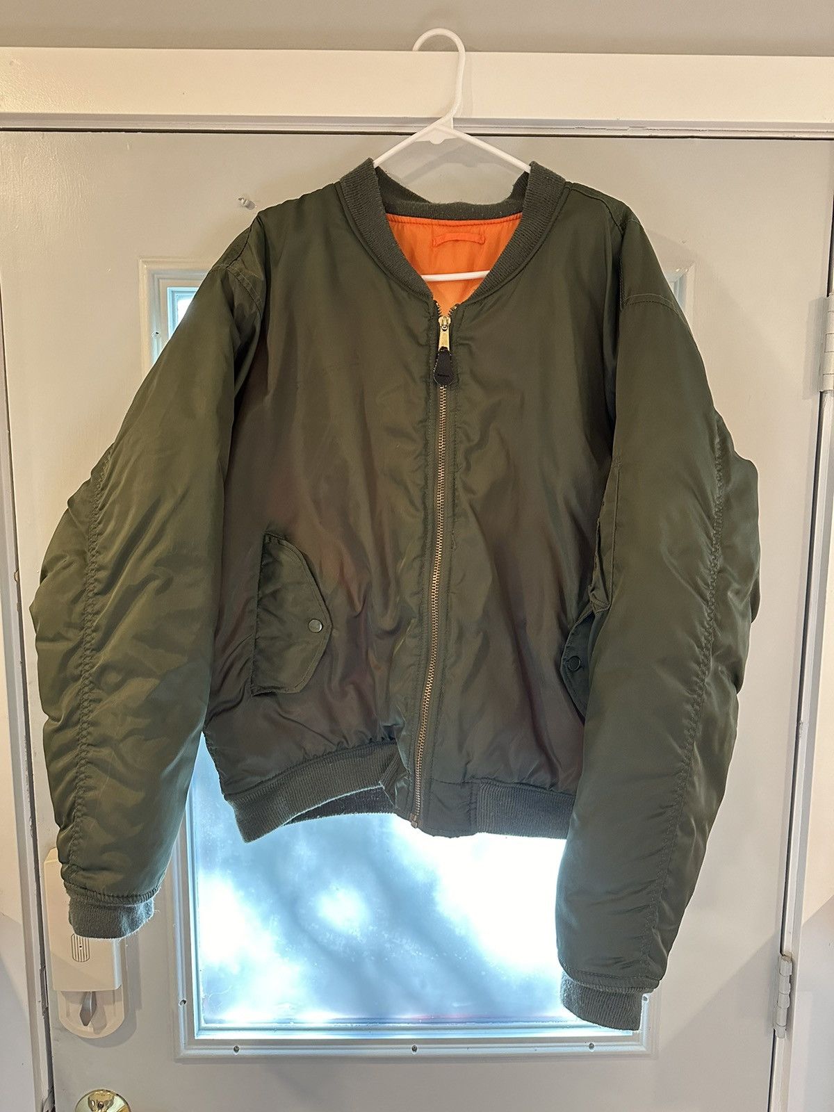 image of Vintage Ma-1 Bomber in Olive, Men's (Size Large)