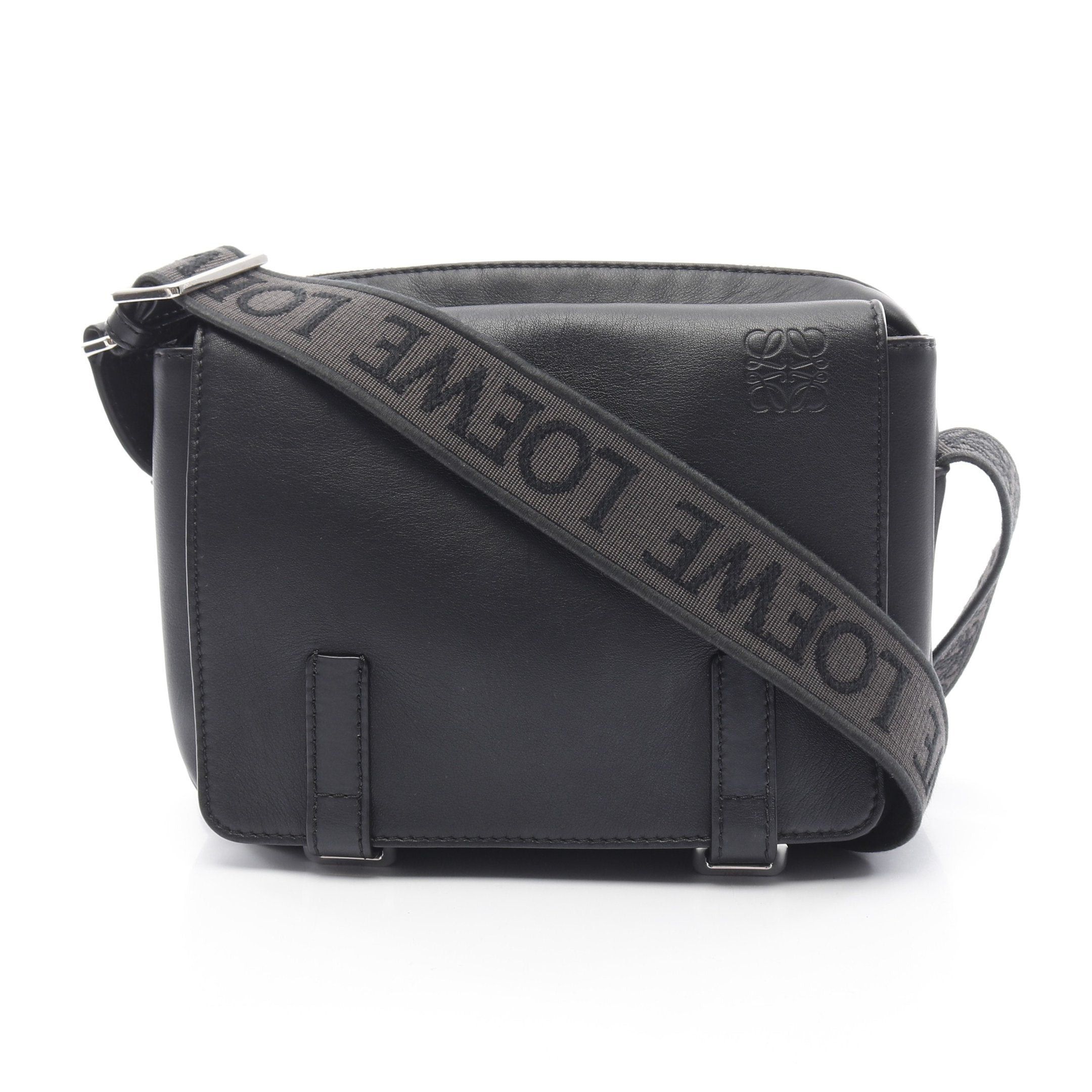 Loewe Loewe Military Messenger Bag Xs Shoulder Leather Black Size ONE SIZE - 1 Thumbnail