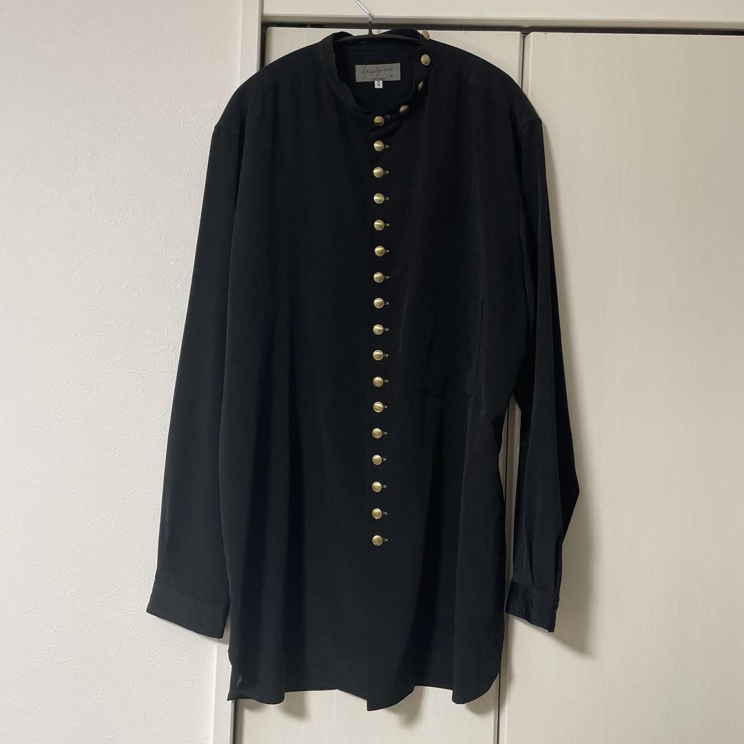 Yohji Yamamoto POUR HOMME 19aw gold button stand collar shirt HC-B44-501 Size US M / EU 48-50 / 2 - 1 Thumbnail