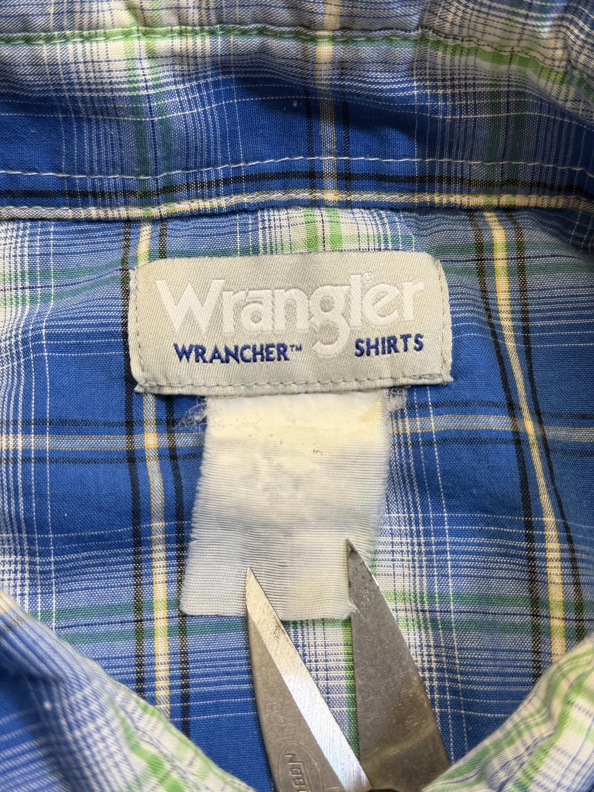 Other Vintage Blue Plaid Western Pearl Snap Shirt Size 48R - 3 Thumbnail