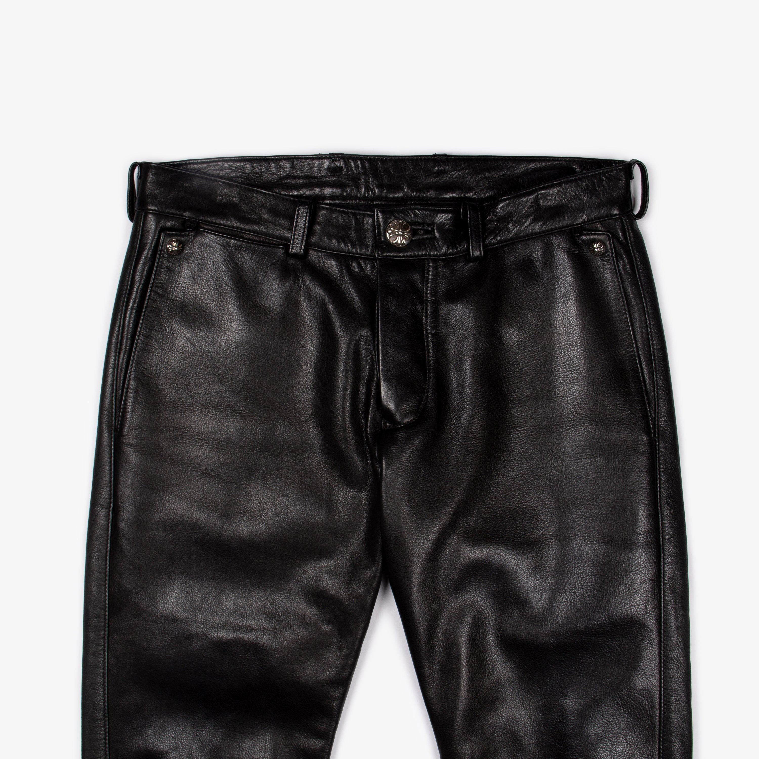 Chrome Hearts CHROME HEARTS SLIM LEATHER PANT Size US 31 - 3 Thumbnail