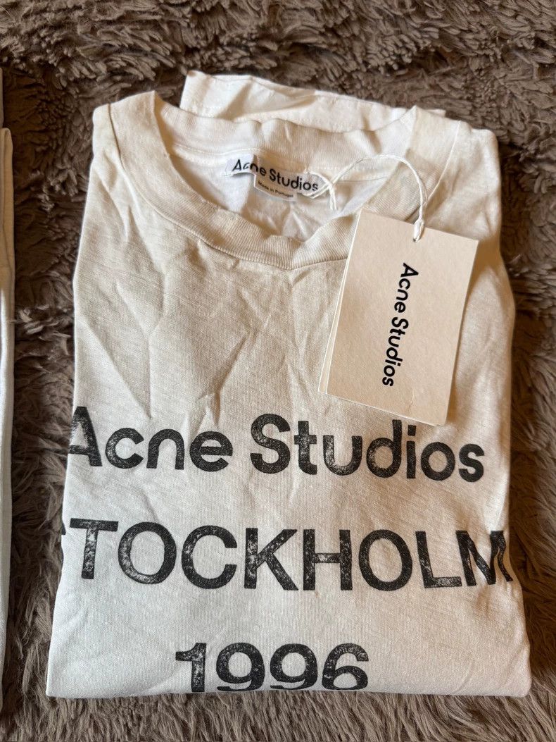 Acne Studios Acne Studios White letter long-sleeved shirt Size US S / EU 44-46 / 1 - 3 Thumbnail