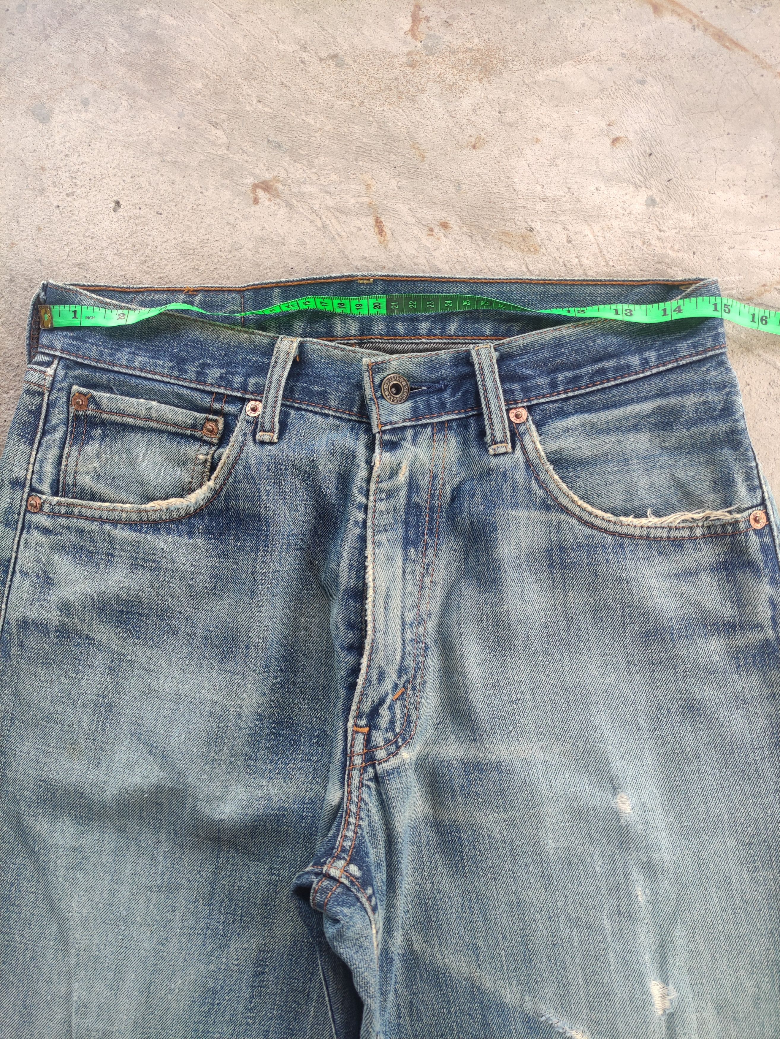 Japanese Brand Vintage Levis Japan Jean Distressed Faded Denim Pants Size US 30 / EU 46 - 7 Thumbnail