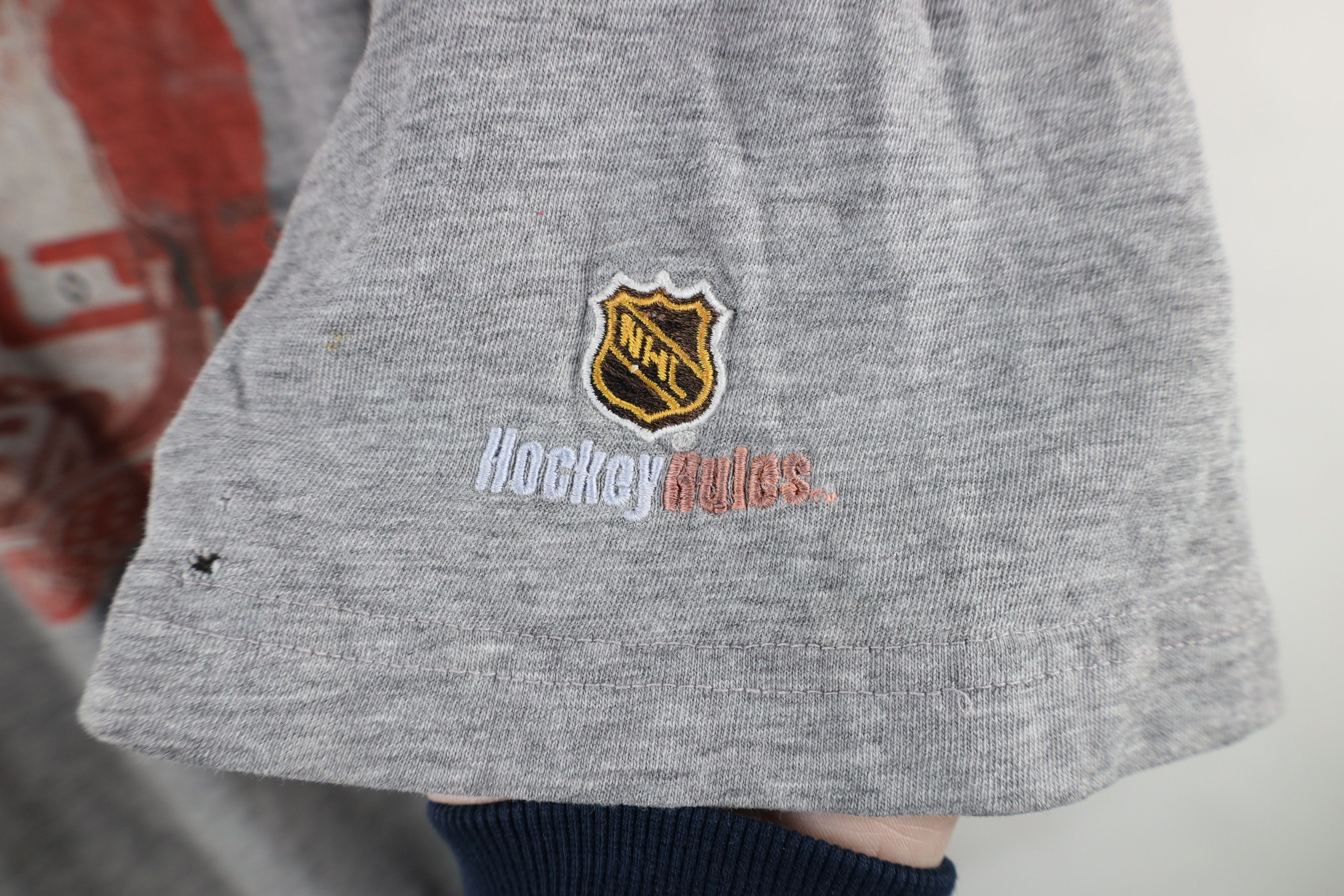 Vintage Vintage 90s Y2K Osgood Detroit Red Wings Hockey T-Shirt Size US XL / EU 56 / 4 - 4 Thumbnail