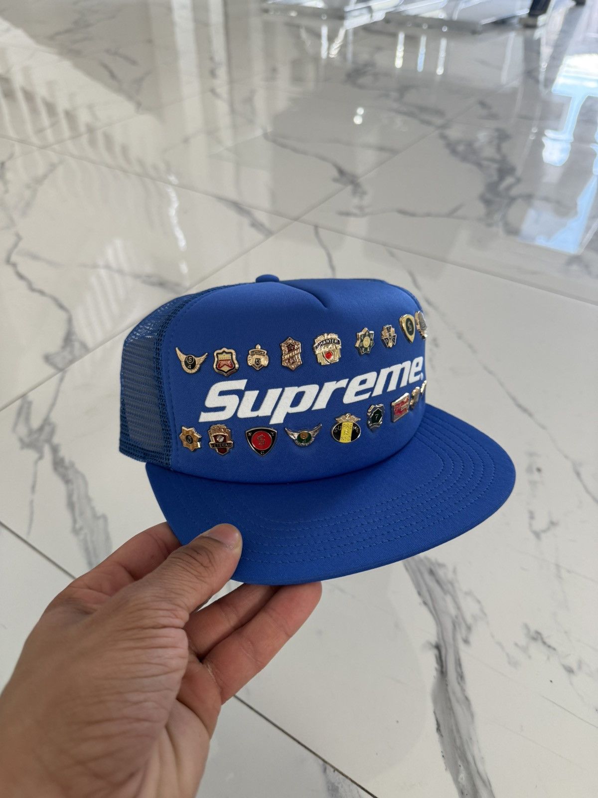 Supreme Supreme Pins Back 5-Panel Blue IN HAND SHIPS ASAP Size ONE SIZE - 1 Thumbnail