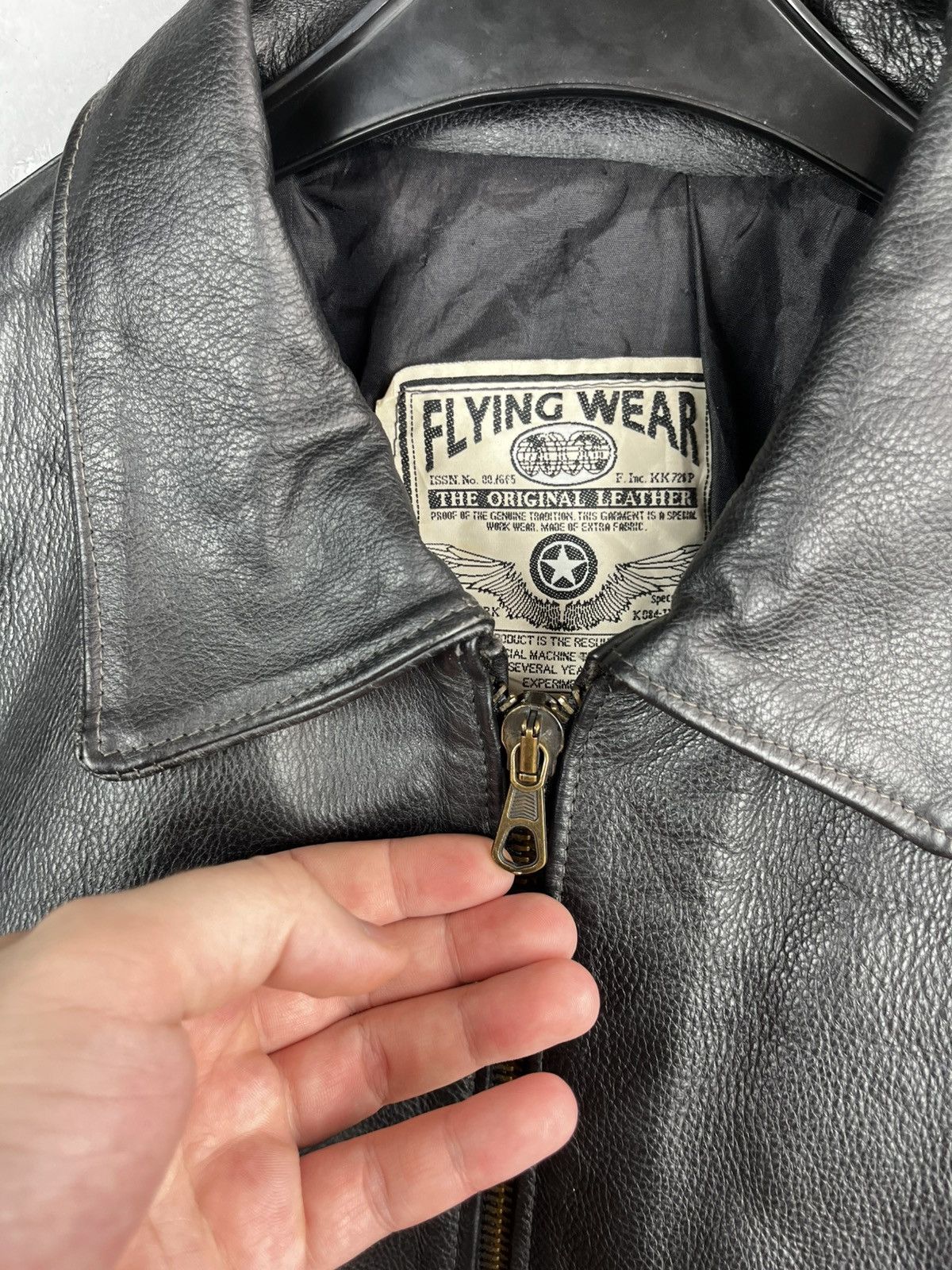 Leather Flying wear leather jacket vintage 90s Size US M / EU 48-50 / 2 - 8 Thumbnail