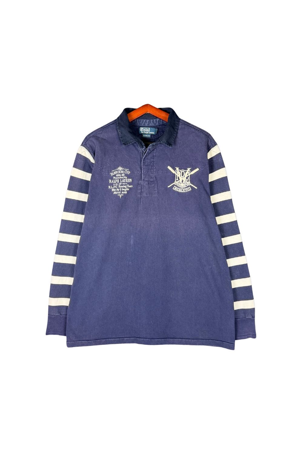 Polo Ralph Lauren Polo Ralph Lauren Bleecker Cup RLPC Rowing Rugby Shirt XL Size US XL / EU 56 / 4 - 1 Thumbnail