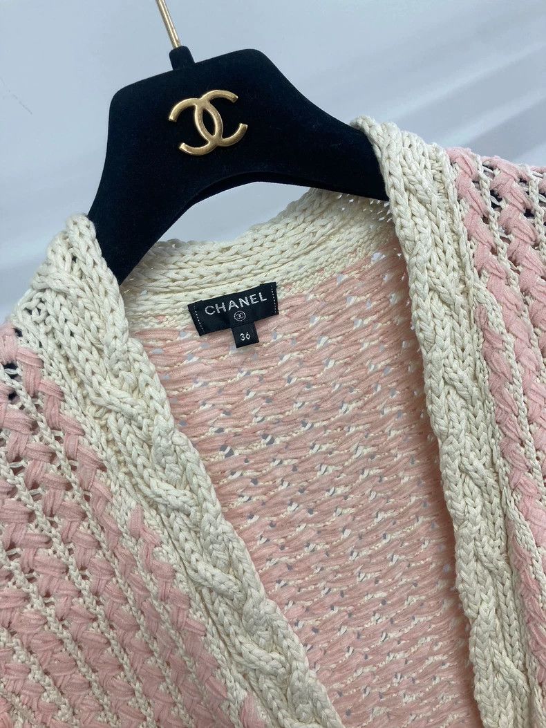 Chanel Chanel Pink braided medium-sleeved cardigan coat Size XS / US 0-2 / IT 36-38 - 3 Thumbnail
