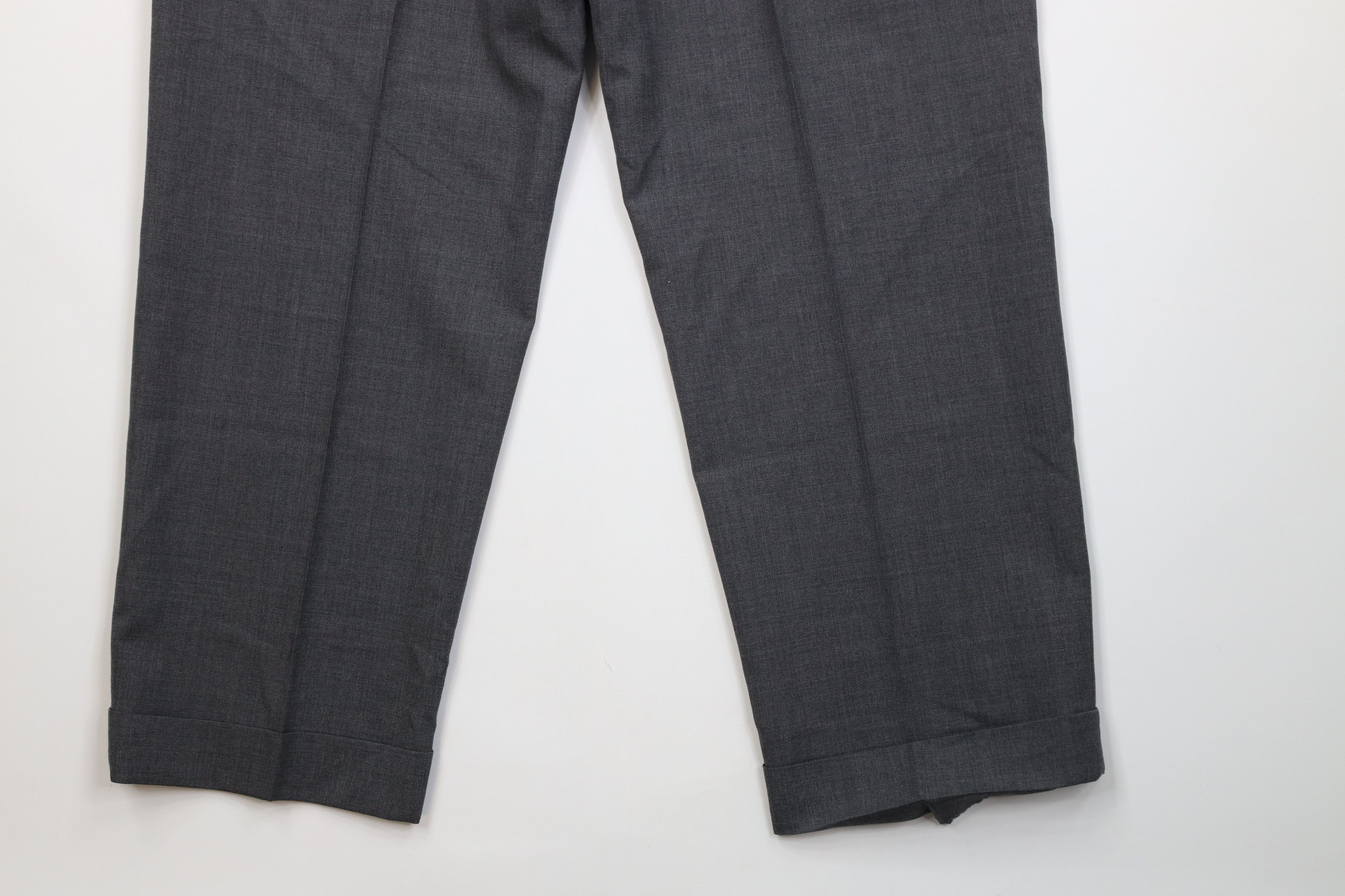 Vintage Vintage 90s Streetwear Pleated Wide Leg Chino Pants Gray USA Size US 36 / EU 52 - 14 Thumbnail