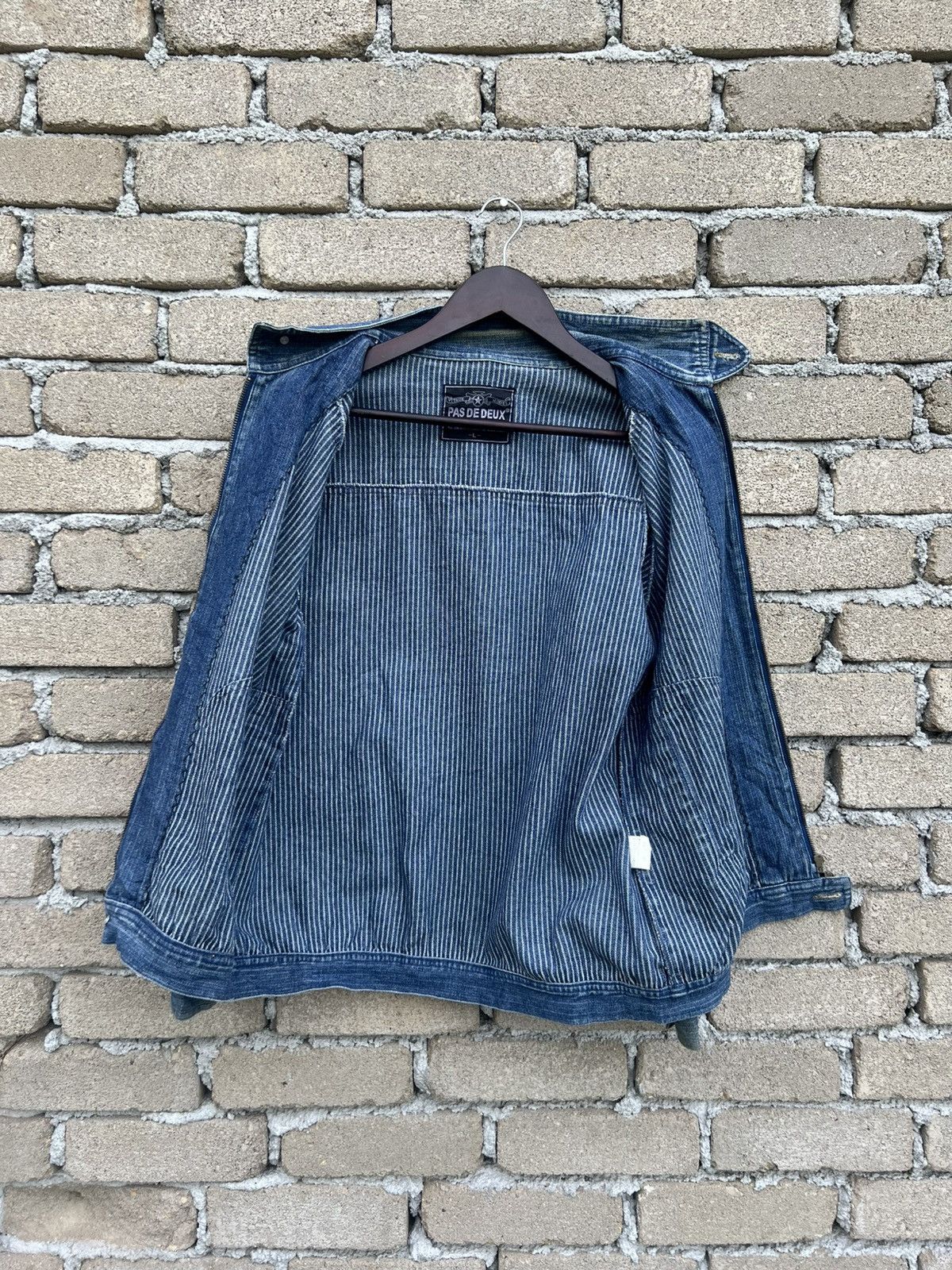 Japanese Brand Pas De Deux Denim Jacket Size US L / EU 52-54 / 3 - 6 Thumbnail