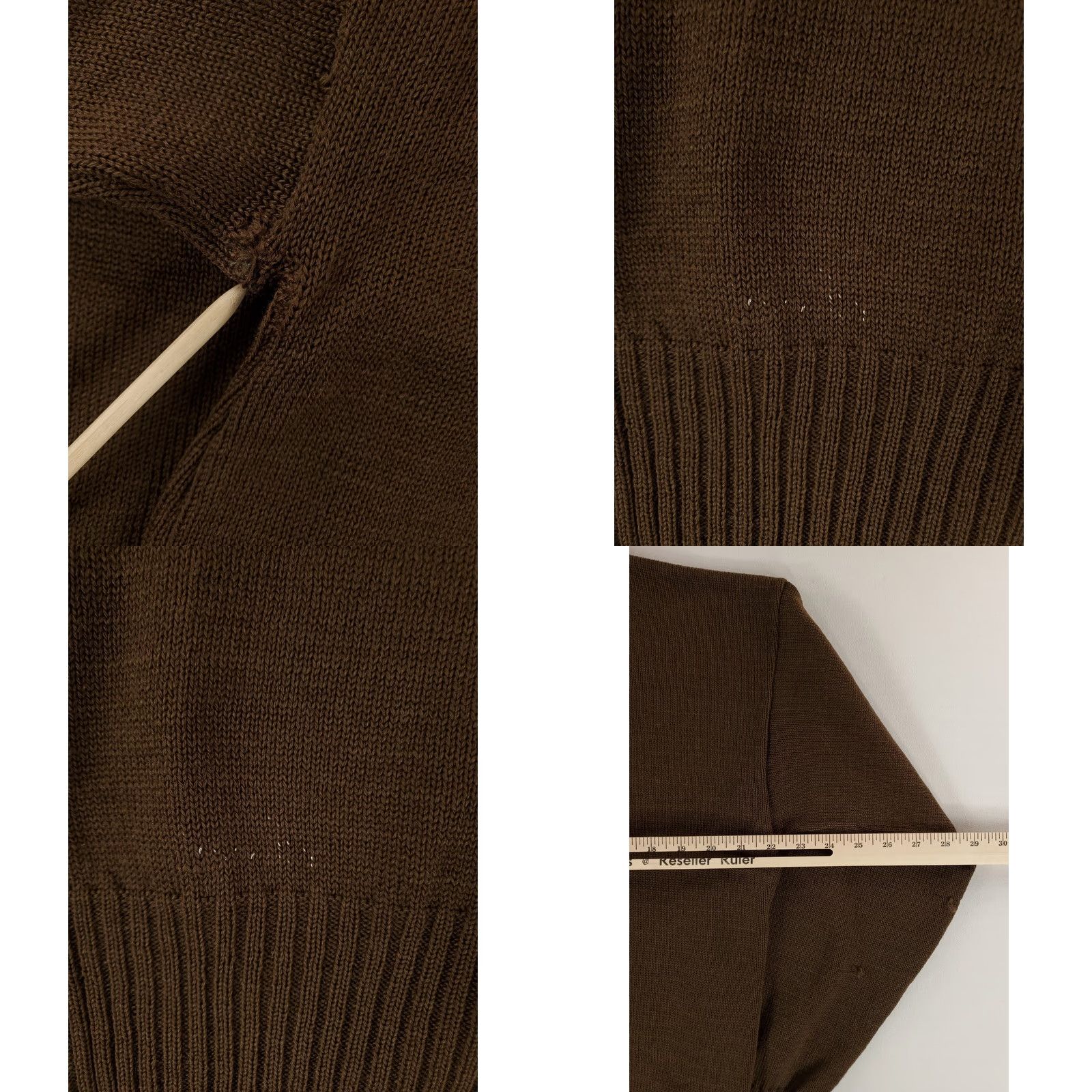 Olive VINTAGE US Army Henley Sweater 100% Wool 5 Button Olive Drab Mens XL 80s Size US XL / EU 56 / 4 - 8 Thumbnail