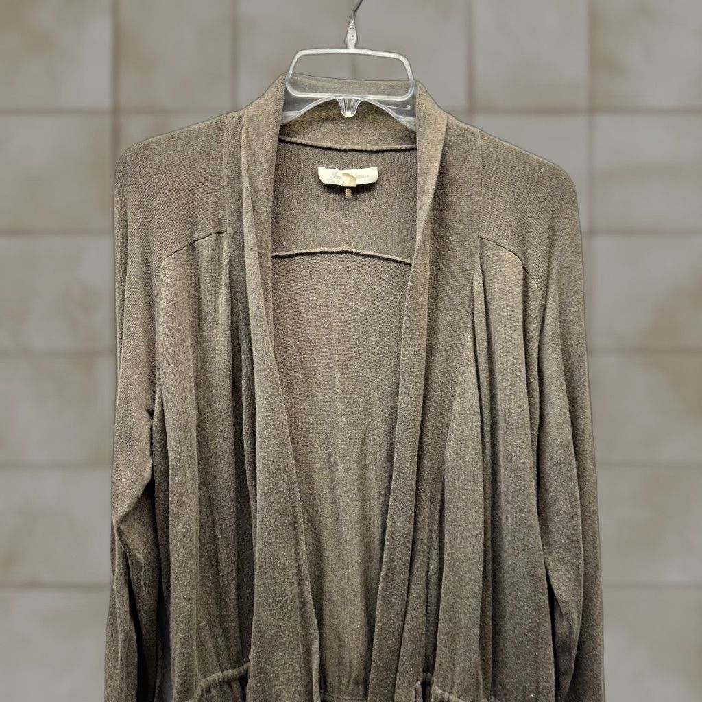 Tommy Bahama Tommy Bahama Sweater Cardigan Womens Large Brown Long Sleeve Knit Casual 80s 90s Shawl Wrap Cotton Modal Size L / US 10 / IT 46 - 1 Thumbnail