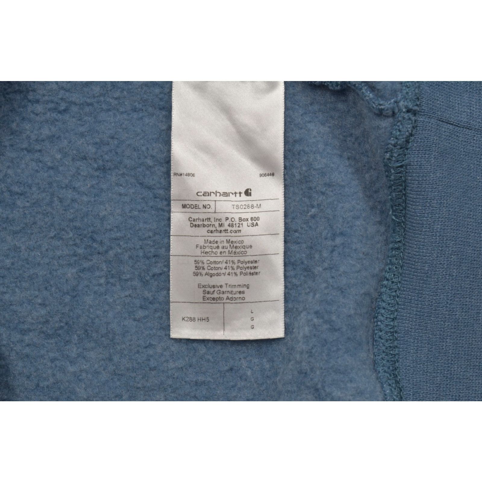 Carhartt VINTAGE? No. Carhartt K288 Men's Blue Loose Fit Graphic Sleeve Hoodie Size Large Pullover Size US L / EU 52-54 / 3 - 7 Thumbnail